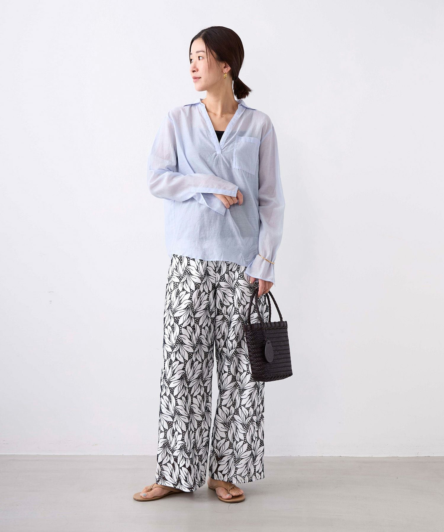 TICCA】コットンシルクスキッパーシャツ | MICA&DEAL ONLINE STORE