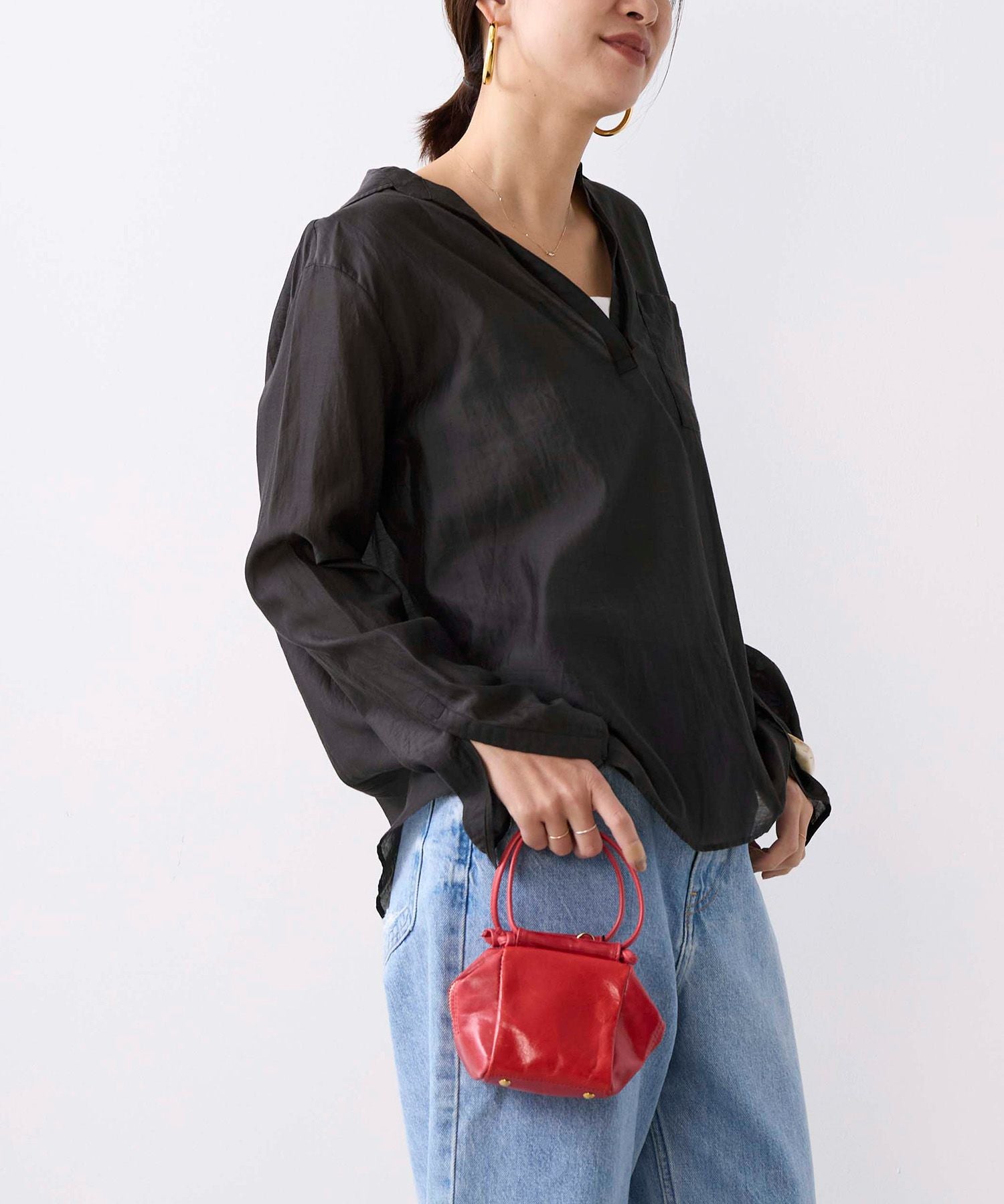 美品▲TICCA //パールボタン半袖シャツ▲スキッパー プルオーバー TICCA】コットンシルクスキッパーシャツ | MICA&DEAL ONLINE STORE