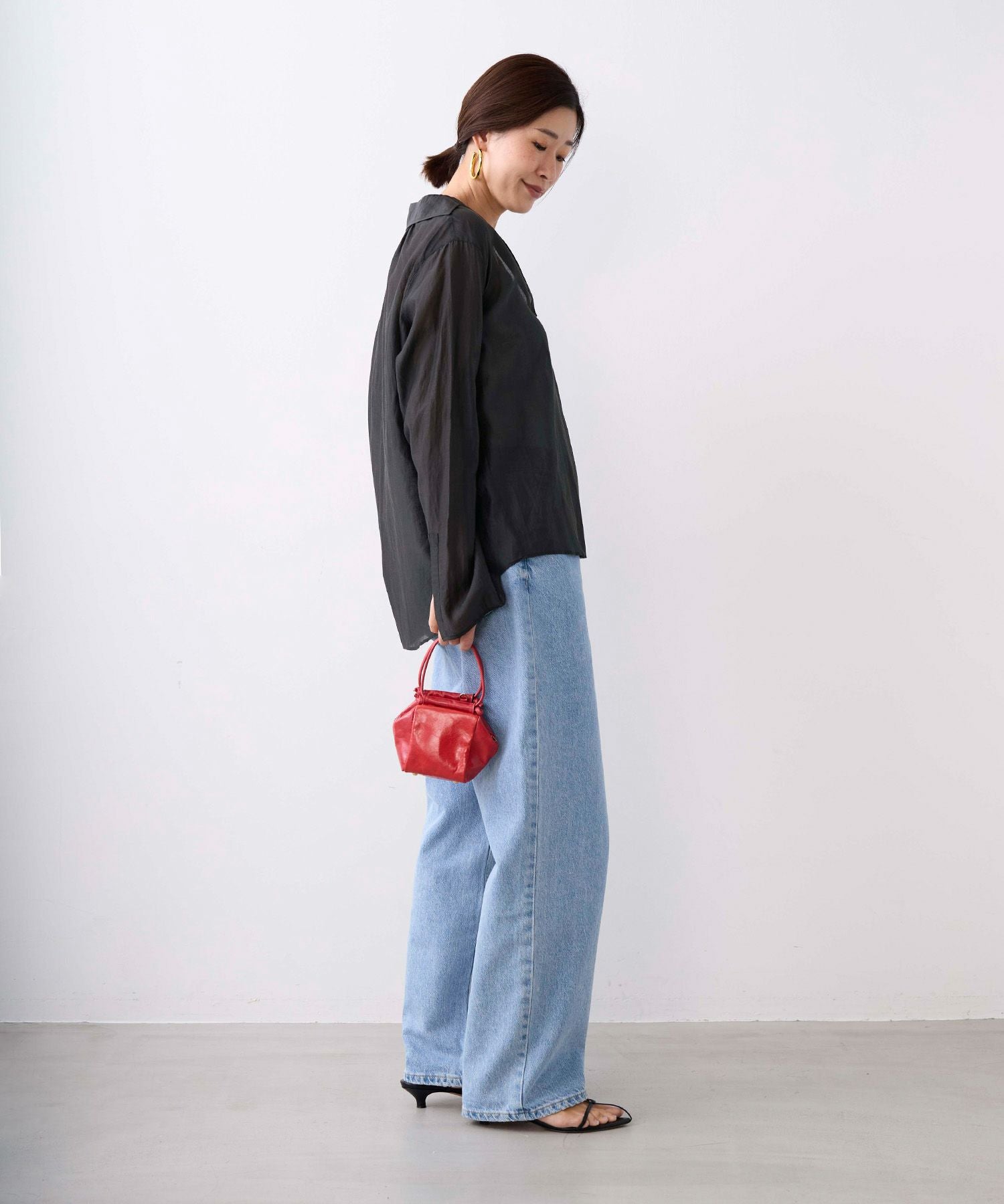 edit clothing 24a/w サイズ2 新品未使用　スキッパー edit clothing 24a/w サイズ2 新品未使用 スキッパー 綿100