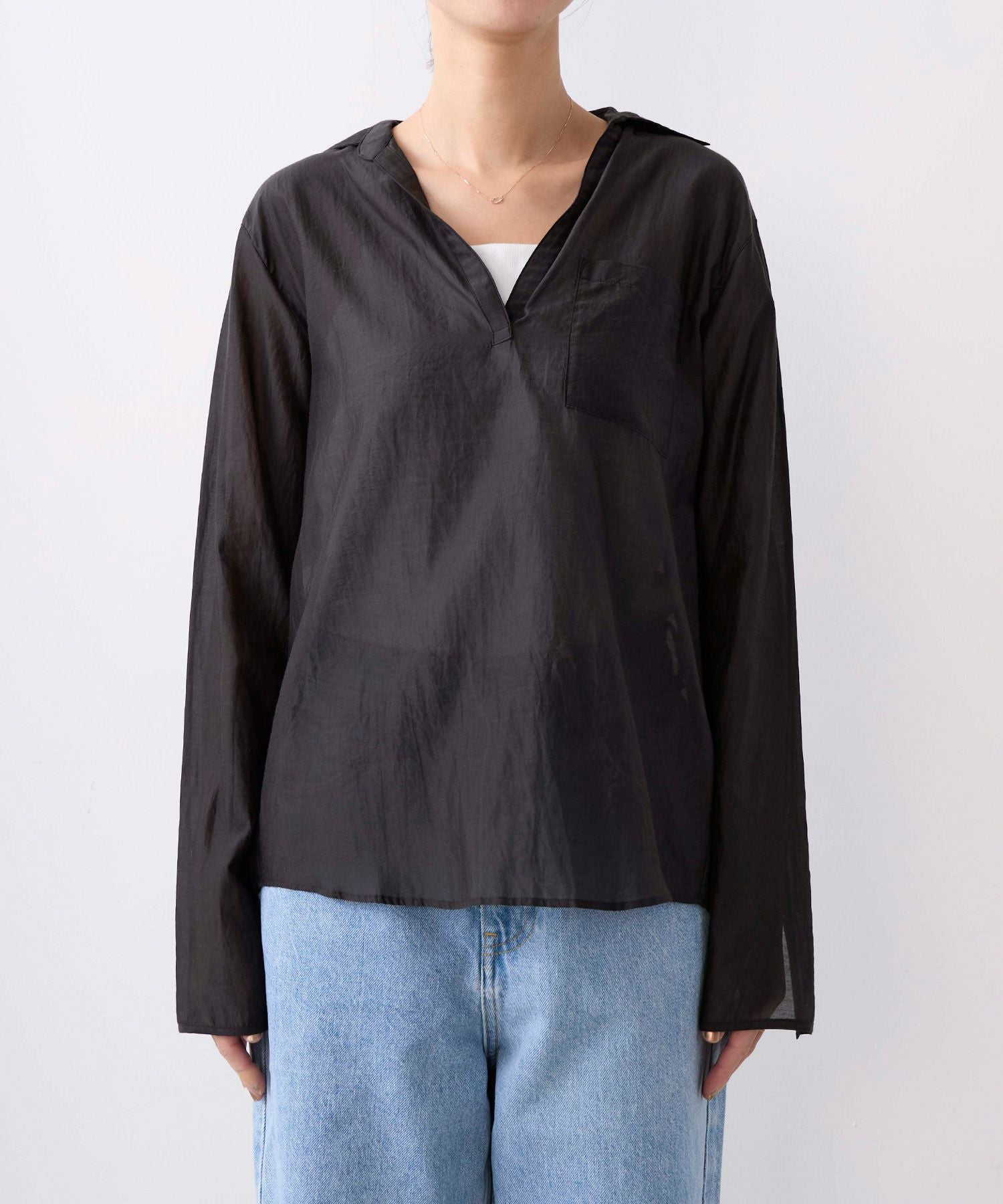 TICCA】コットンシルクスキッパーシャツ | MICA&DEAL ONLINE STORE