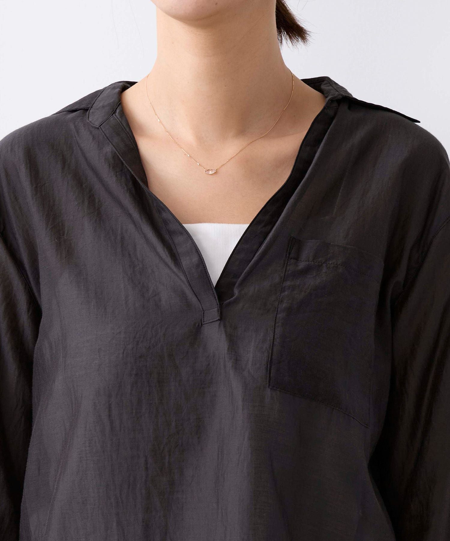 TICCA】コットンシルクスキッパーシャツ | MICA&DEAL ONLINE STORE