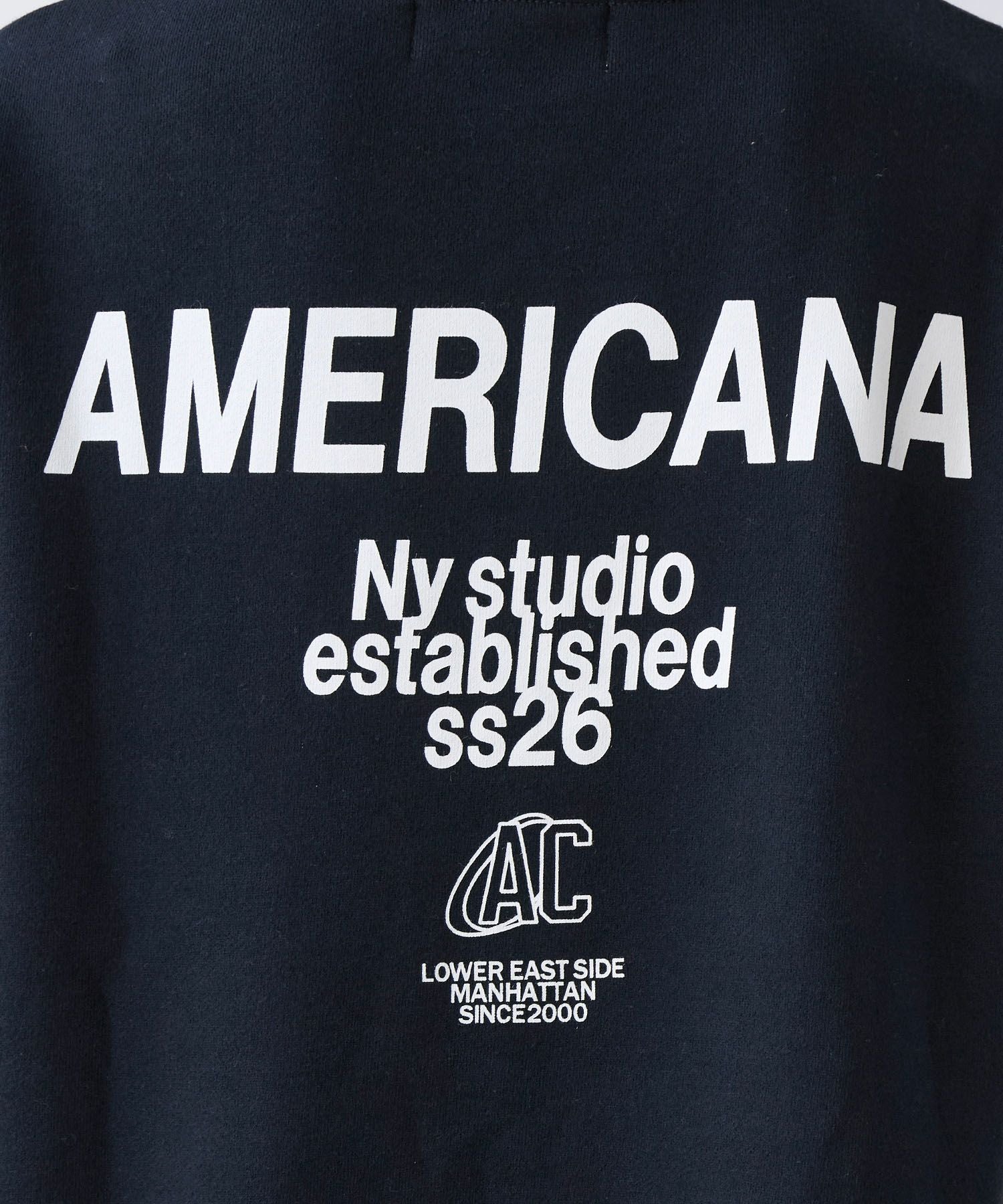AMERICANA】別注-バックロゴ裏毛スウェット | MICA&DEAL ONLINE STORE