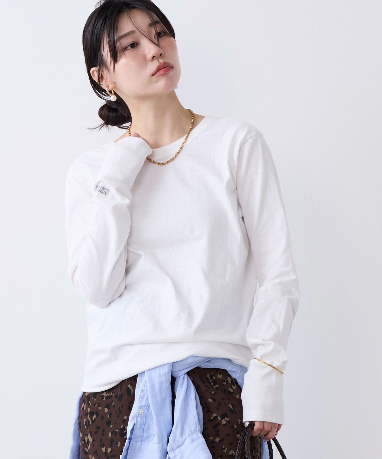 AMERICANA】別注-前後2WAYヘンリーネックロングT-shirt | MICA&DEAL