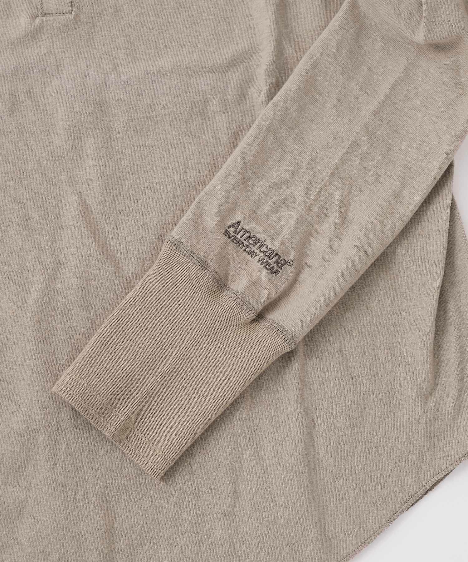 AMERICANA】別注-前後2WAYヘンリーネックロングT-shirt | MICA&DEAL
