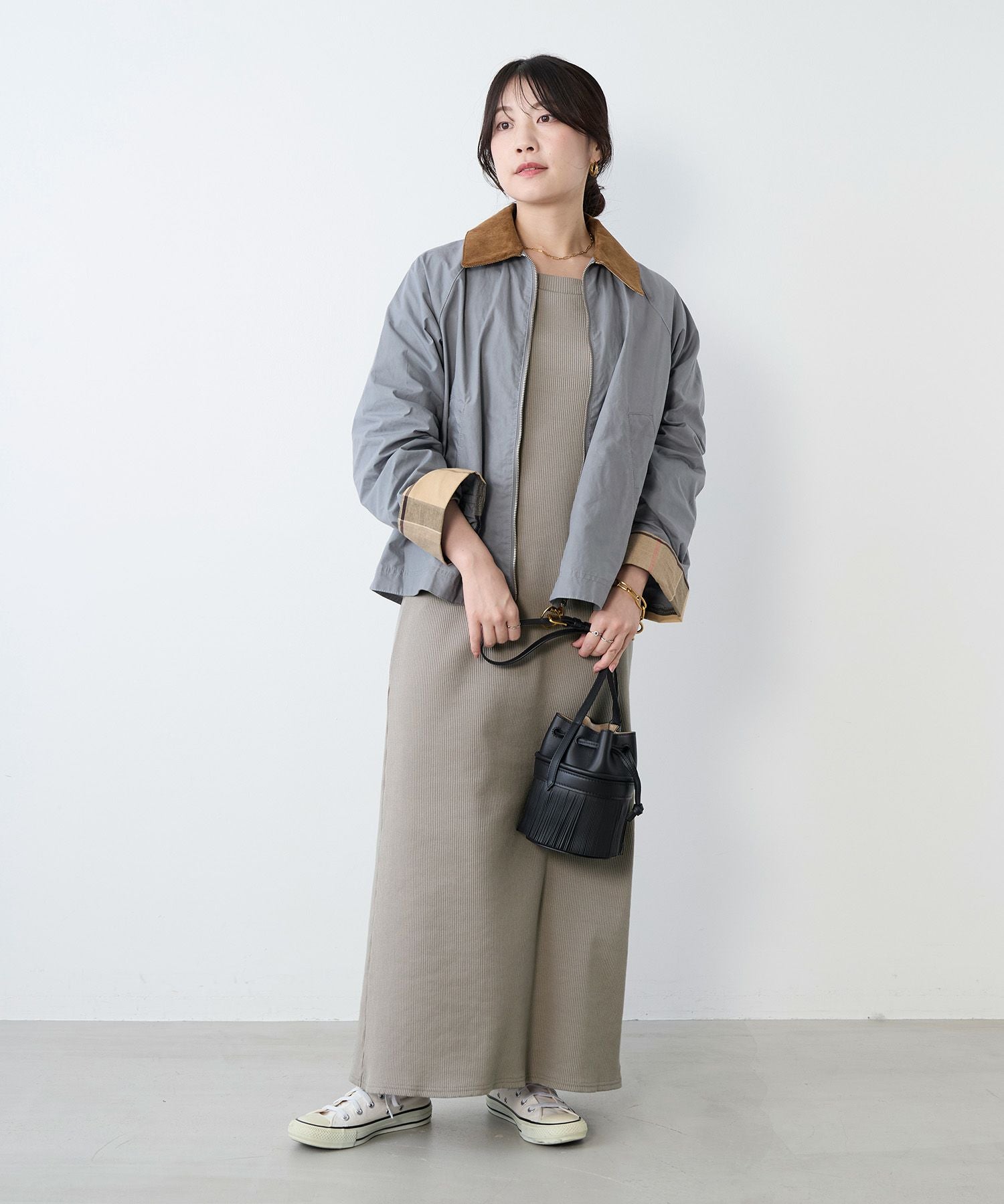 30%off]カットリブロングワンピース | MICA&DEAL ONLINE STORE