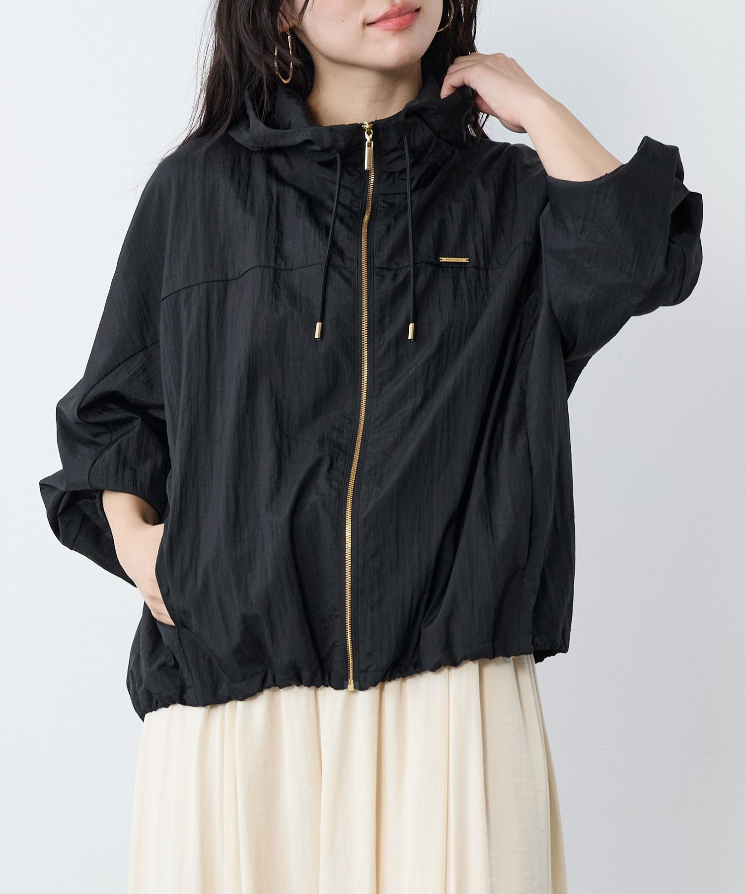 撥水-シアーフーデットブルゾン | MICA&DEAL ONLINE STORE