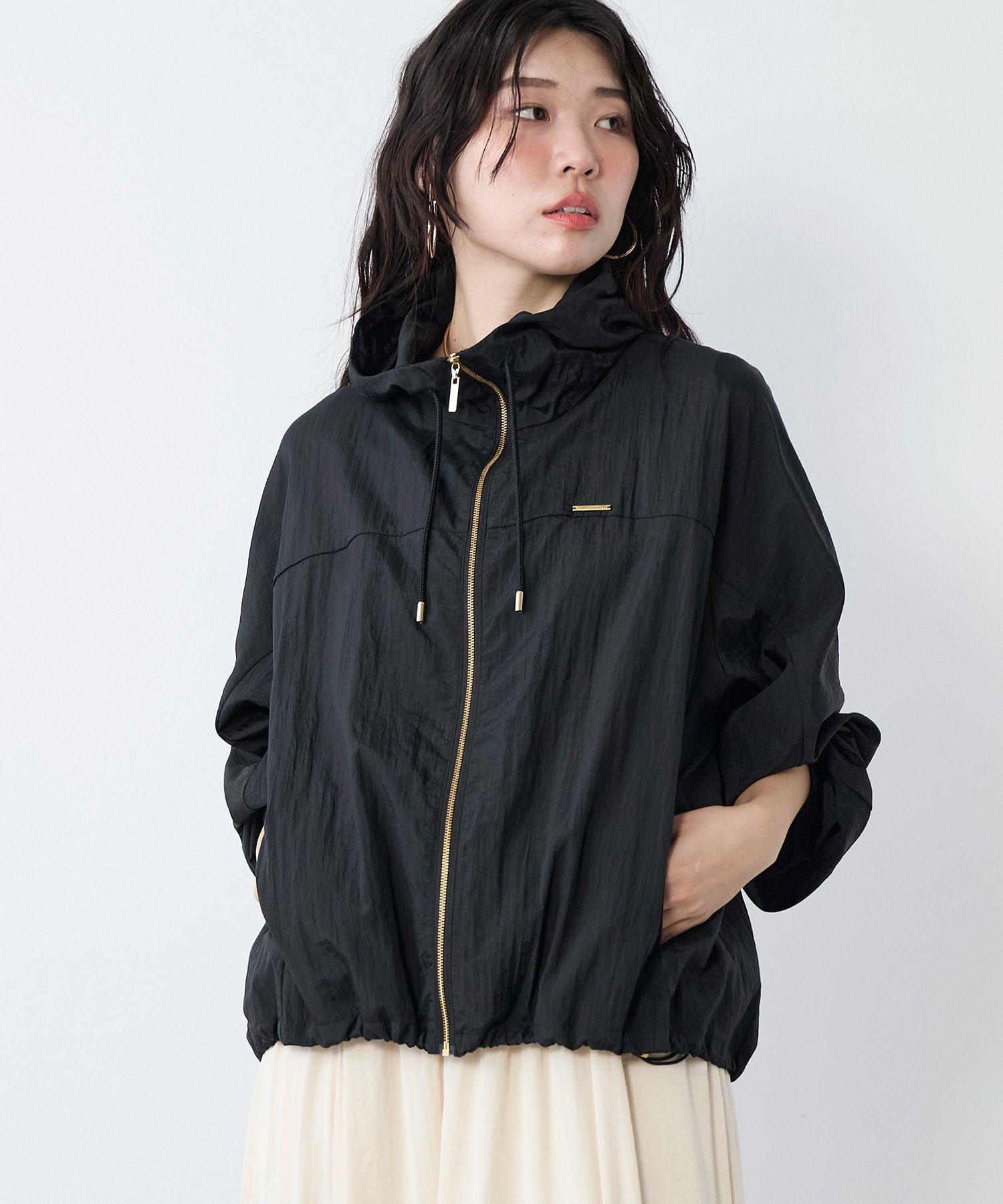 撥水-シアーフーデットブルゾン | MICA&DEAL ONLINE STORE