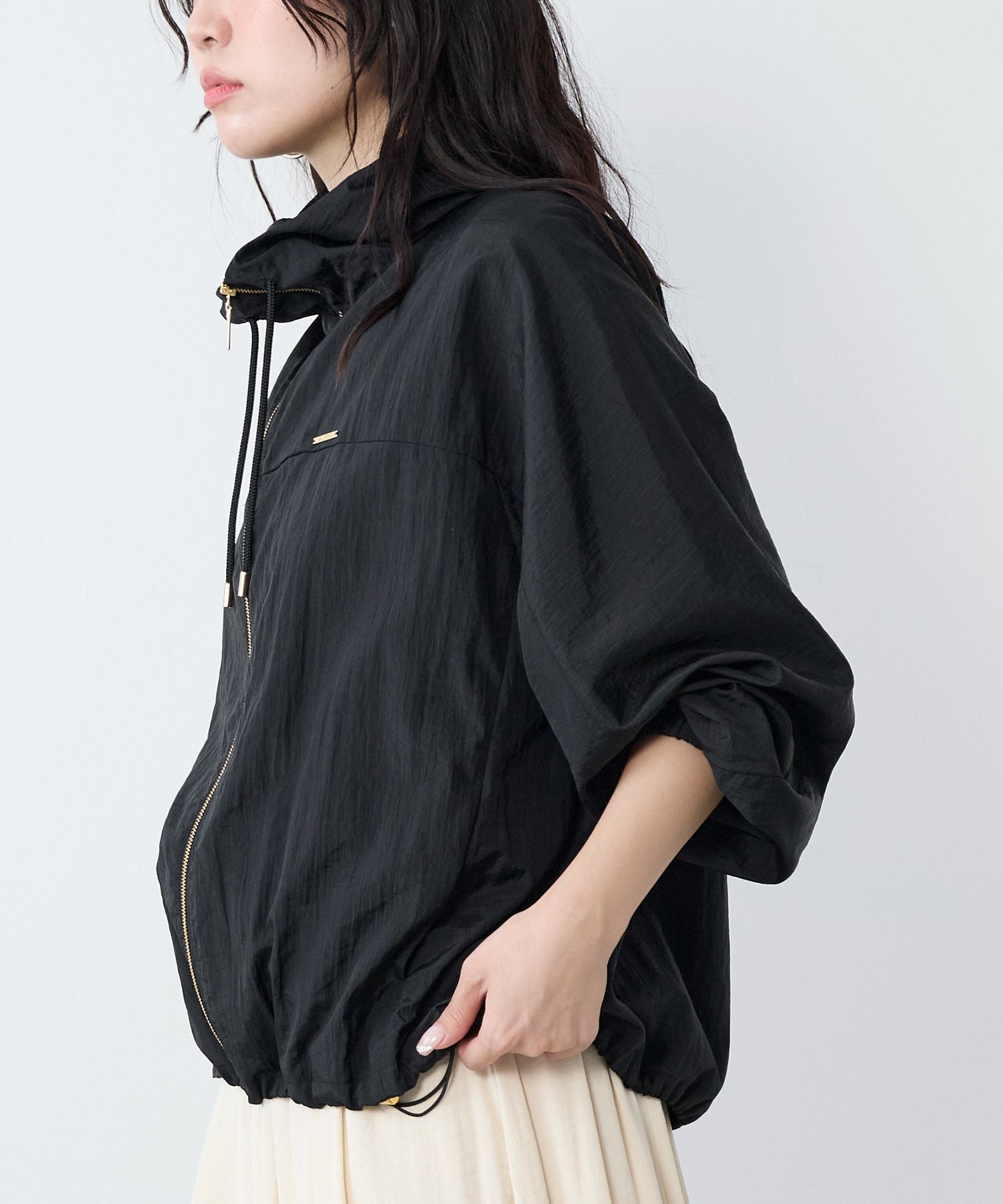 撥水-シアーフーデットブルゾン | MICA&DEAL ONLINE STORE