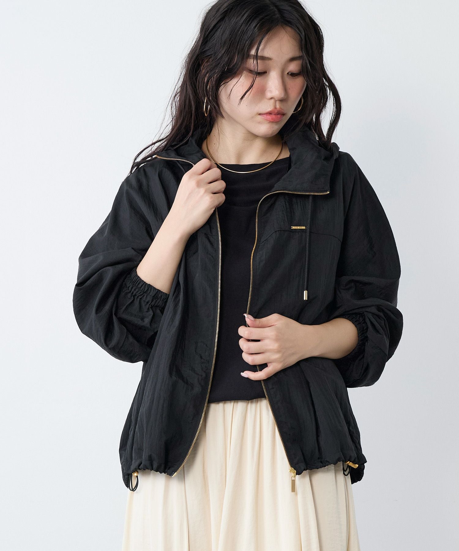 撥水-シアーフーデットブルゾン | MICA&DEAL ONLINE STORE