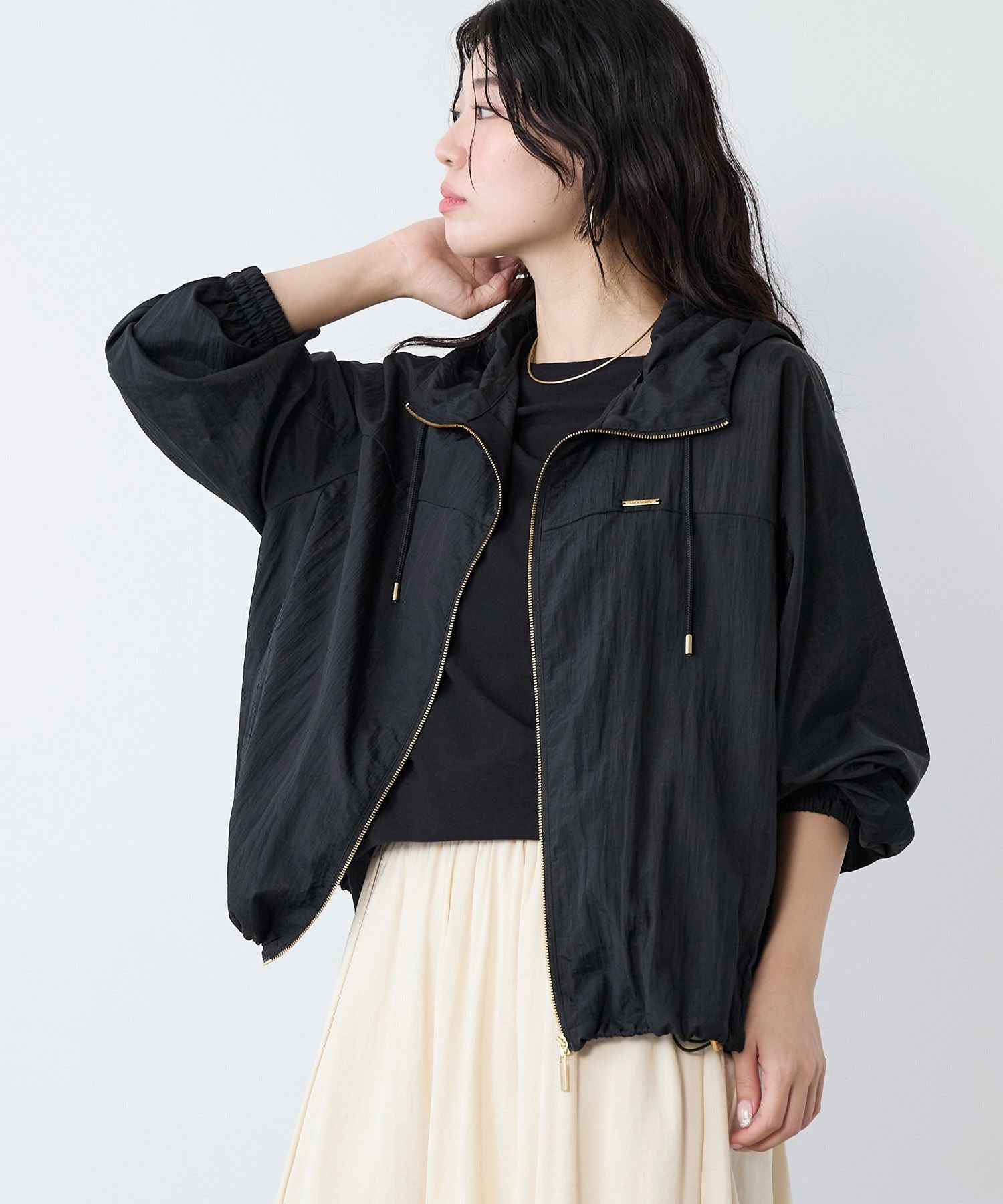 撥水-シアーフーデットブルゾン | MICA&DEAL ONLINE STORE