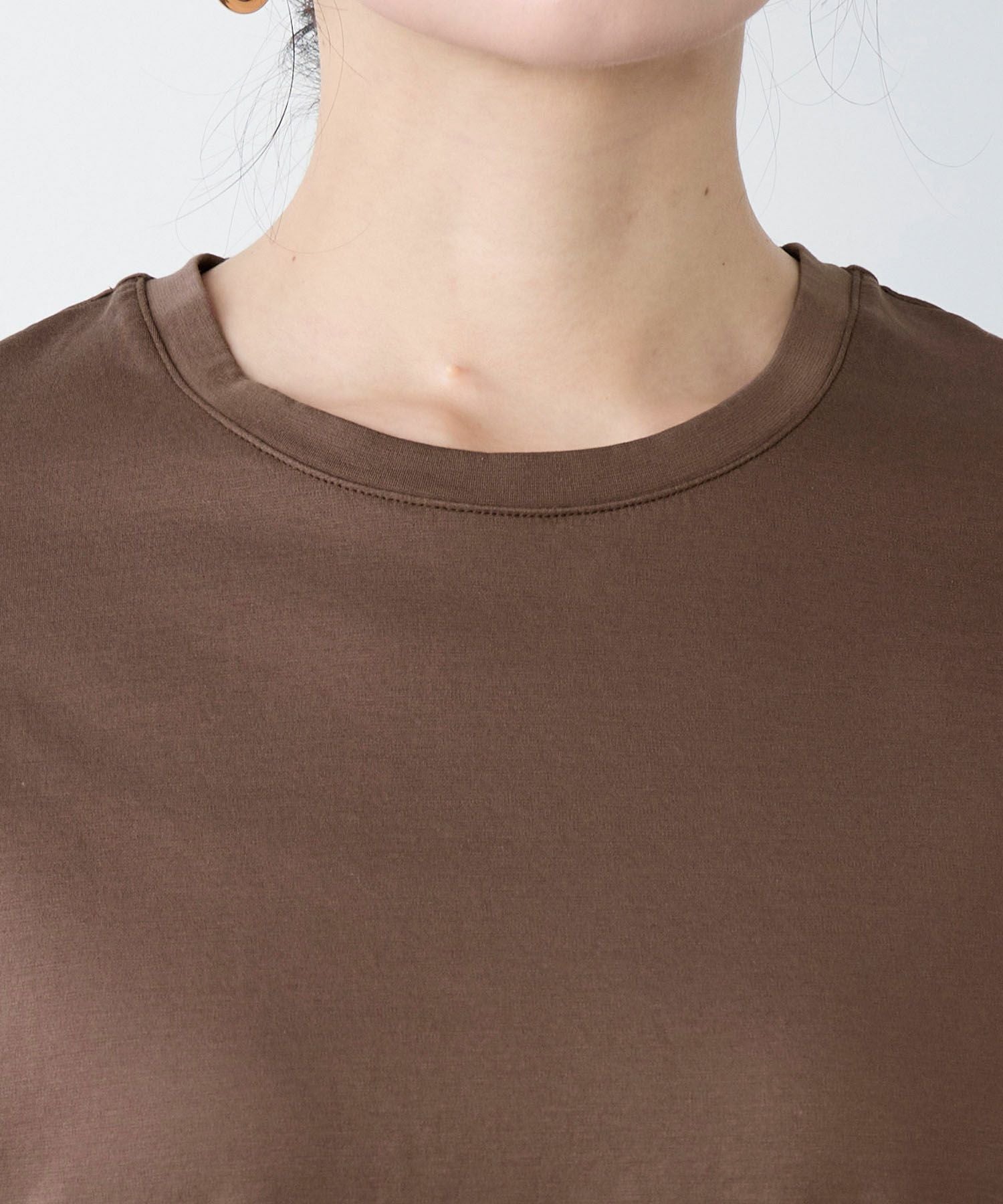 接触冷感/UVカット-ワンポイント刺繍T-shirt | MICA&DEAL ONLINE STORE