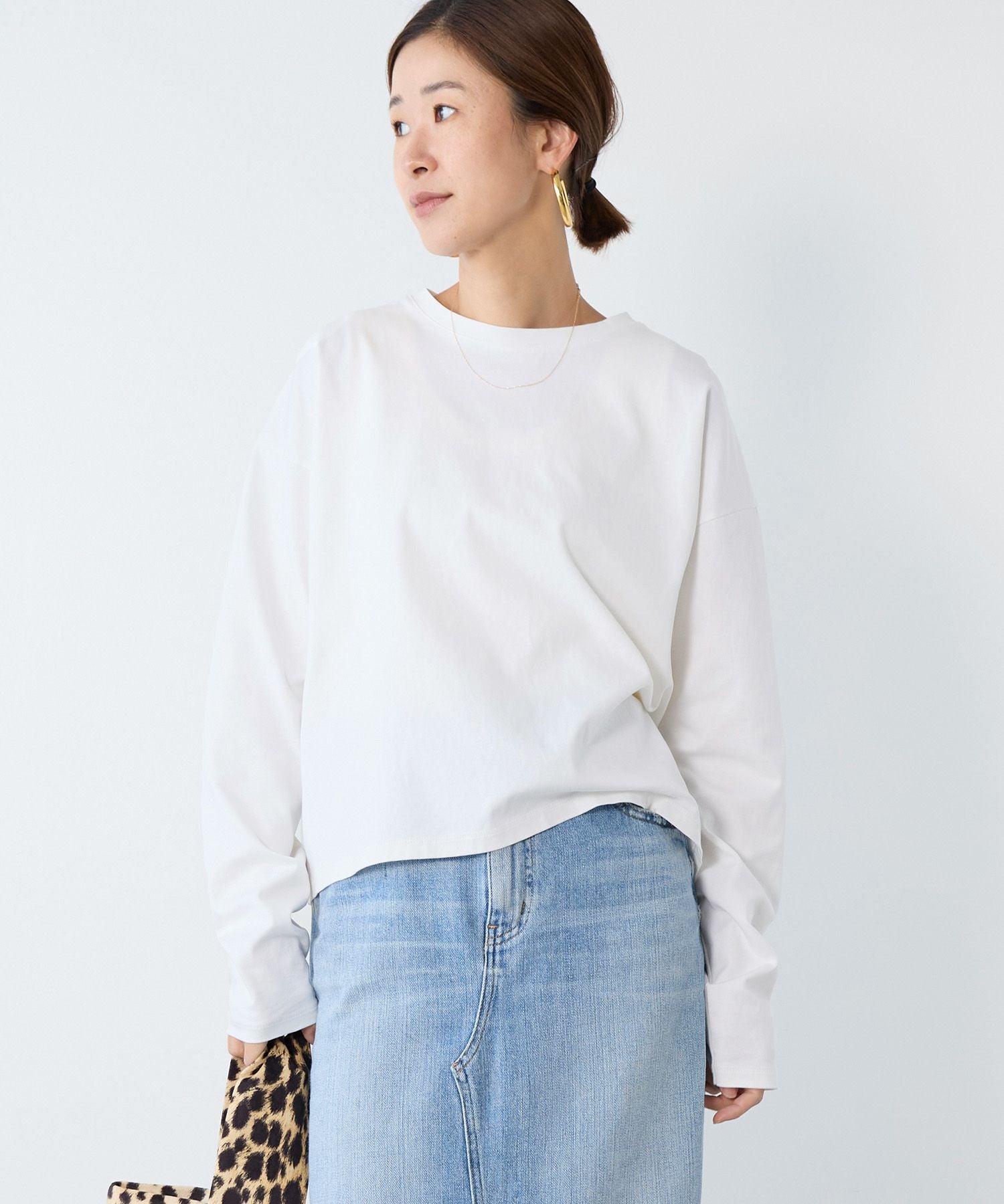 【新品】MICA&DEAL接触冷感ビッグシルエットT-shirt 接触冷感/UVカット-ワンポイント刺繍ロングT-shirt | MICA&DEAL ONLINE