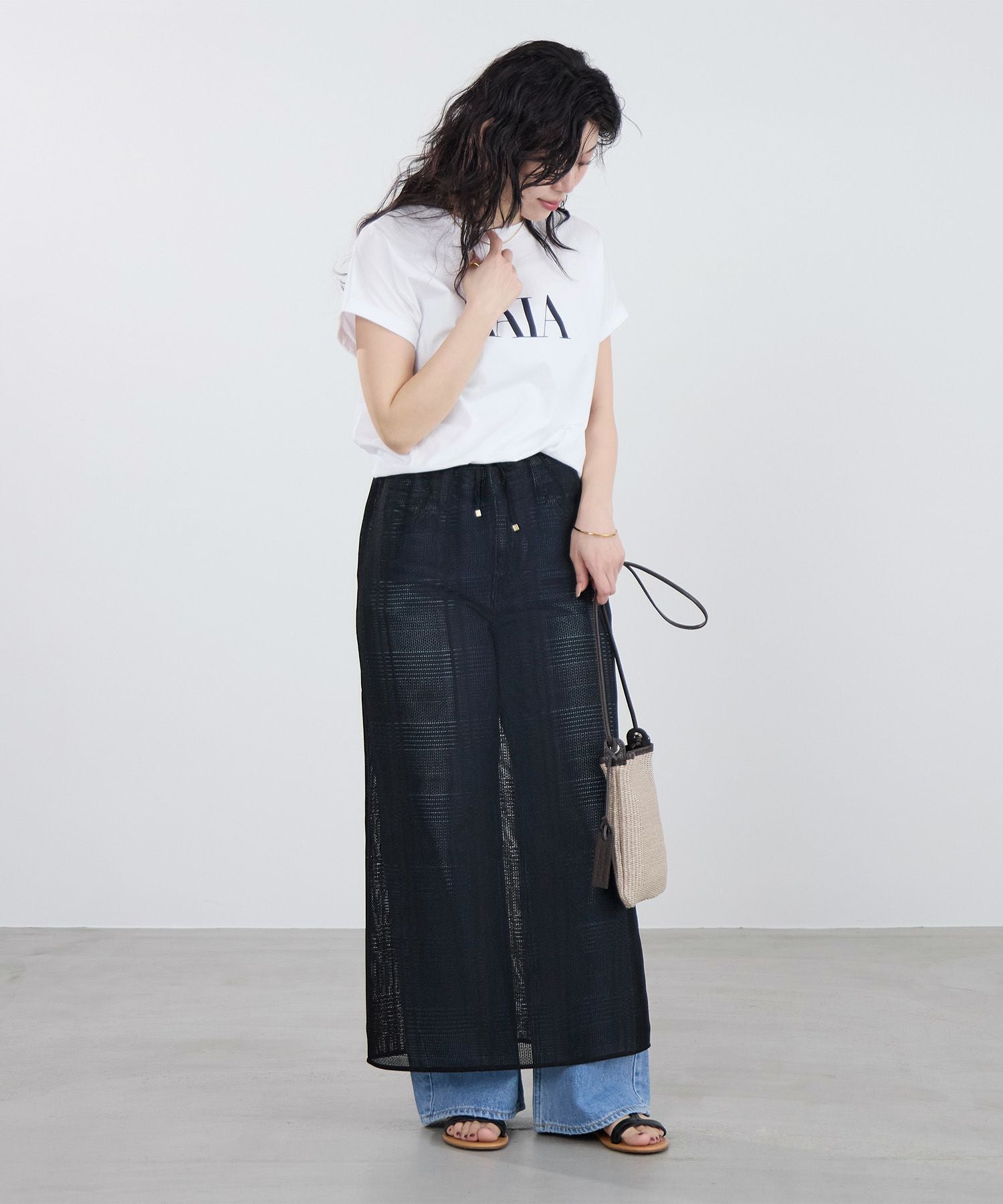 カラミチェックタイトスカート | MICA&DEAL ONLINE STORE