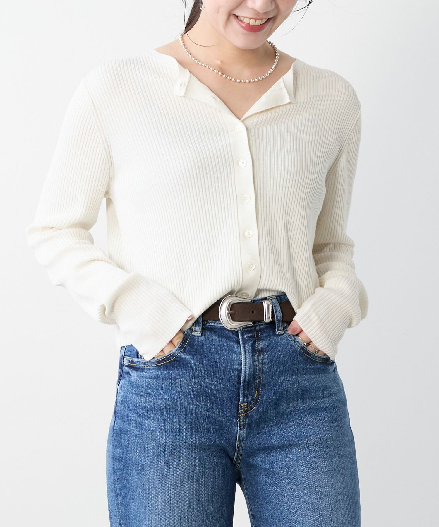 30%off]リブショートカーディガン | MICA&DEAL ONLINE STORE