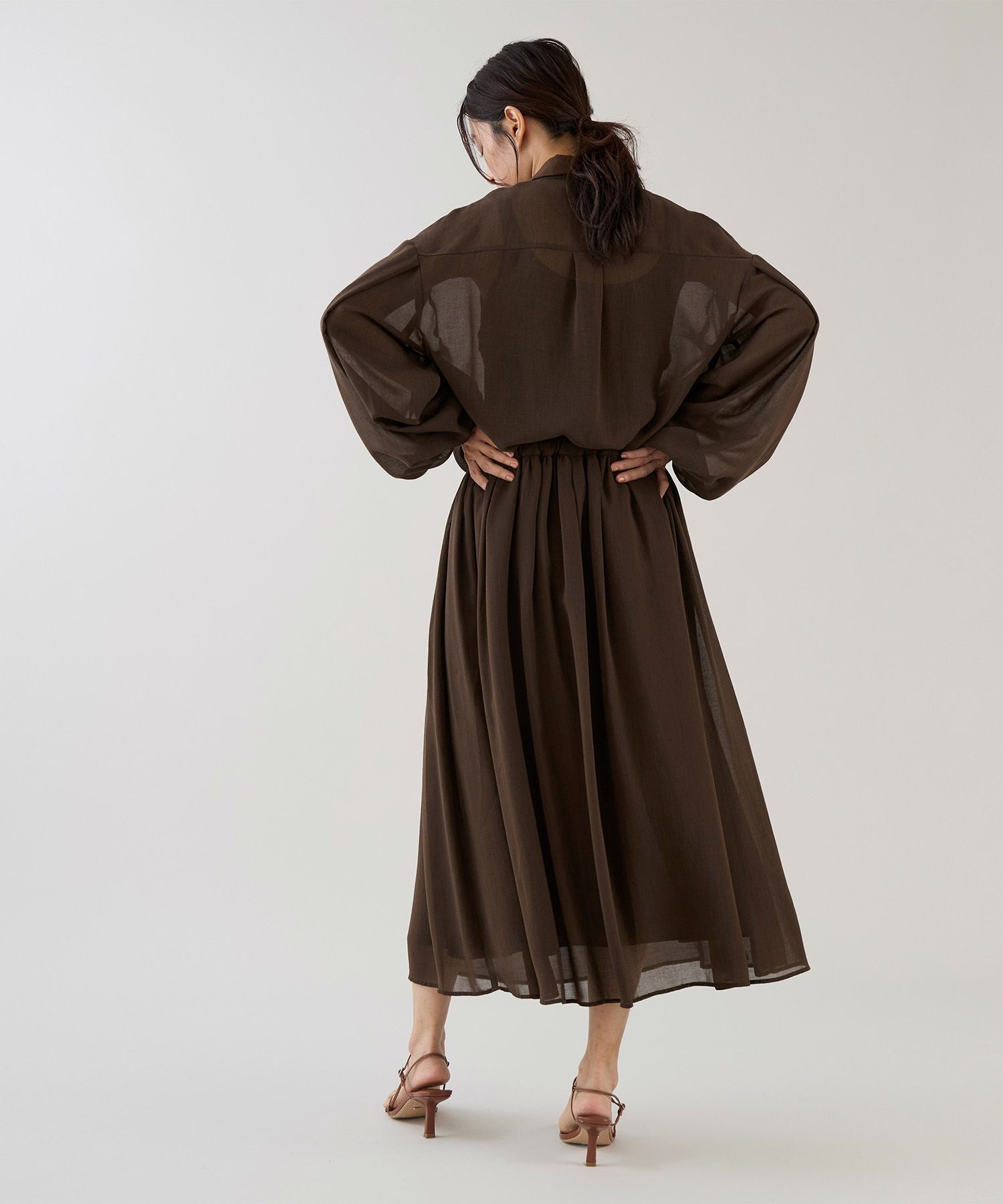 30%off]【marmors】sheer gather blouse-cool touch | MICA&DEAL