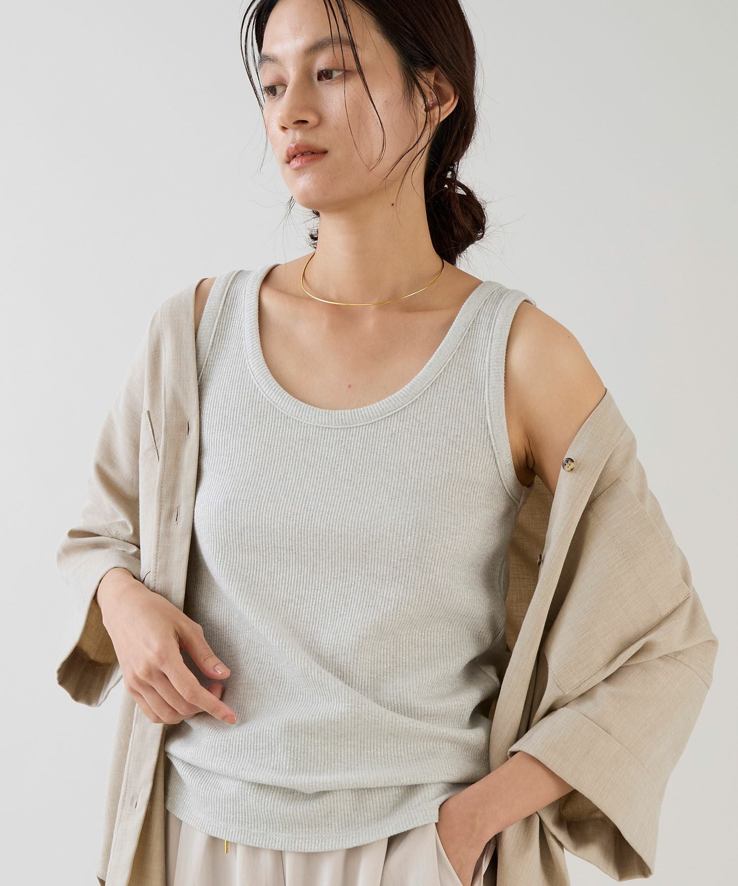 marmors】glitter basic tanktop | MICA&DEAL ONLINE STORE