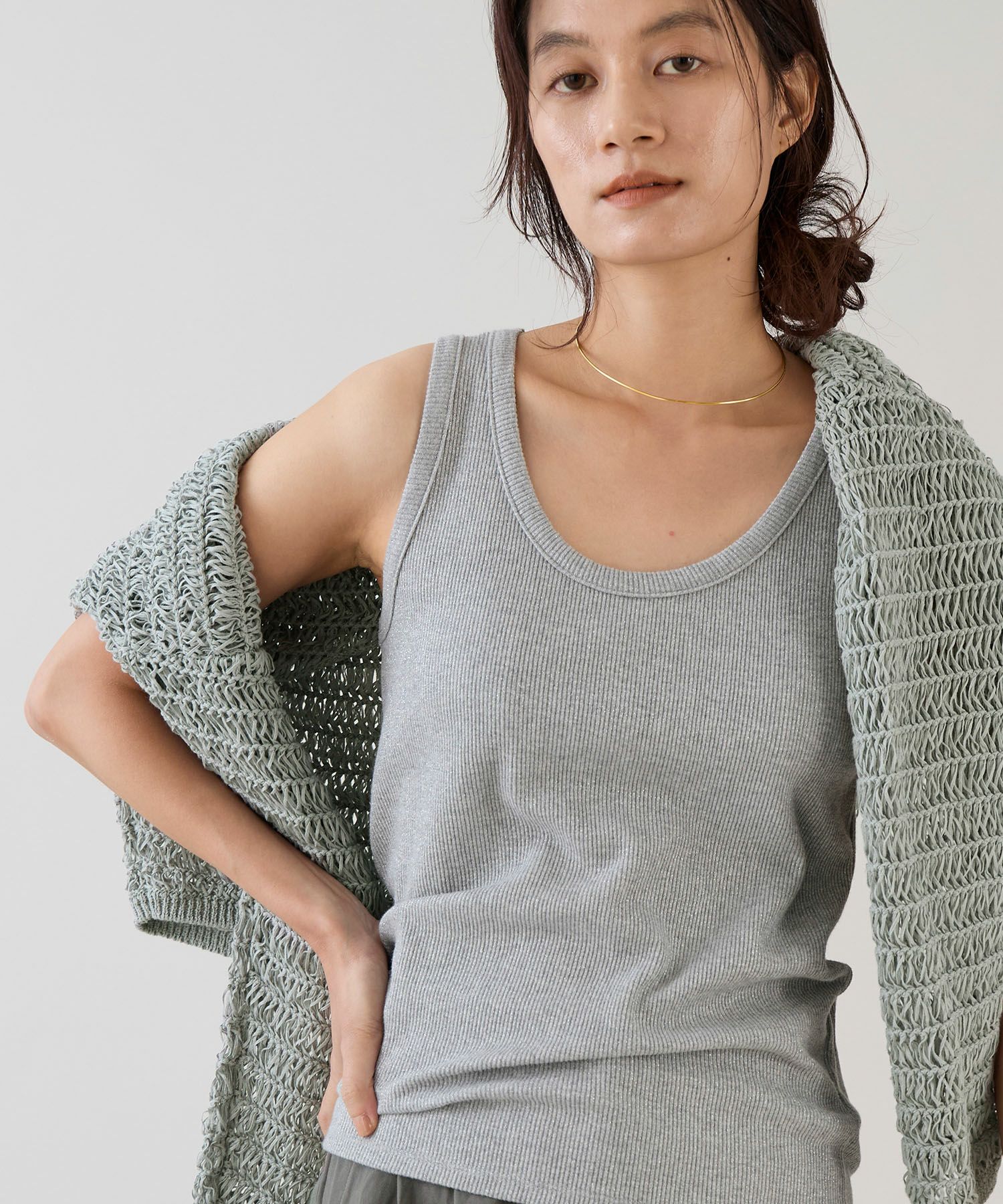 marmors】glitter basic tanktop | MICA&DEAL ONLINE STORE