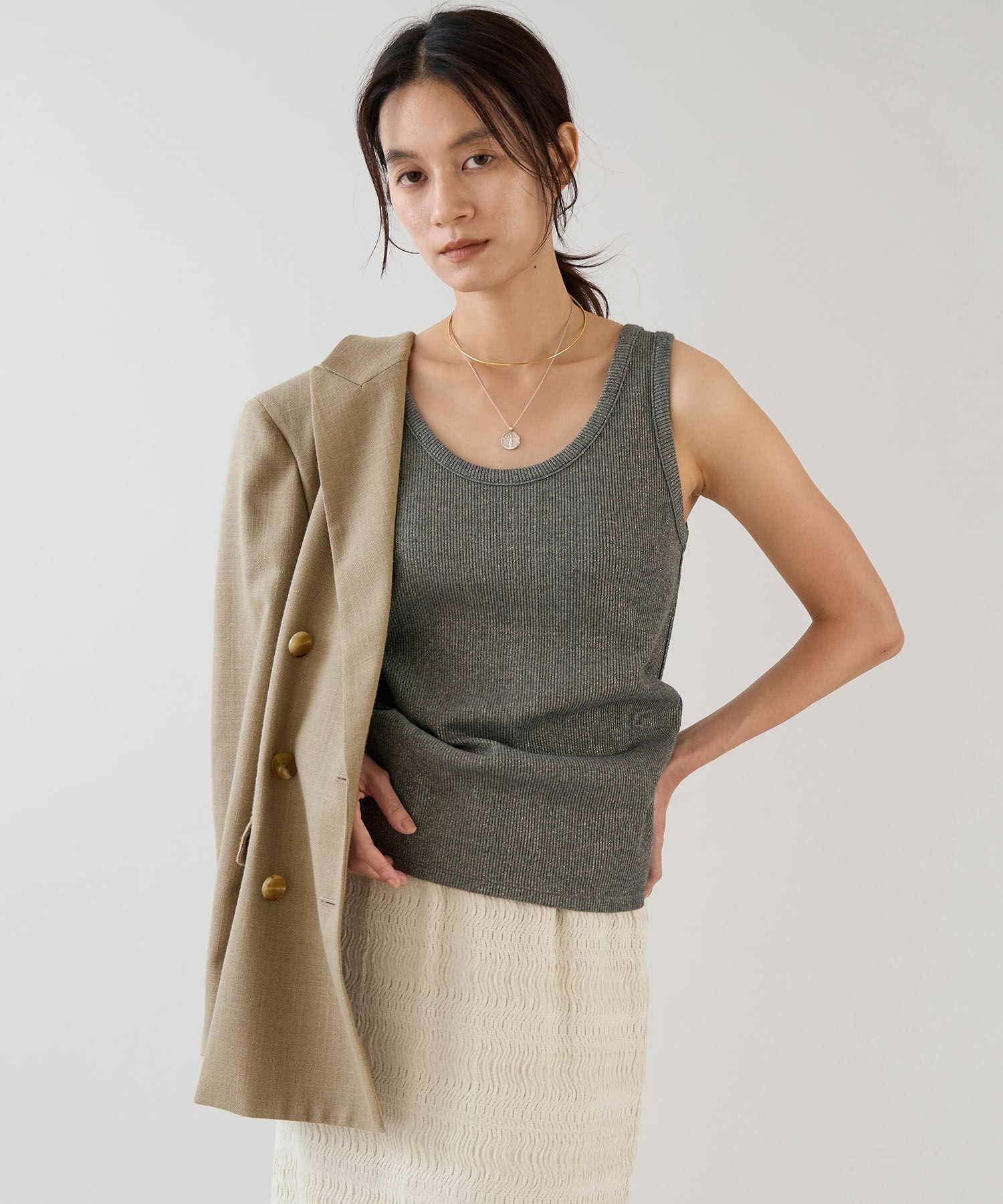 marmors】glitter basic tanktop | MICA&DEAL ONLINE STORE