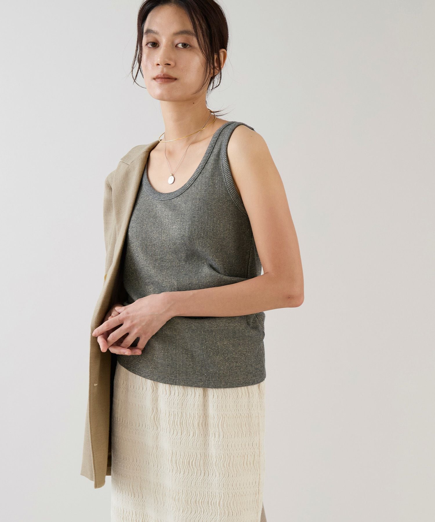 marmors】glitter basic tanktop | MICA&DEAL ONLINE STORE