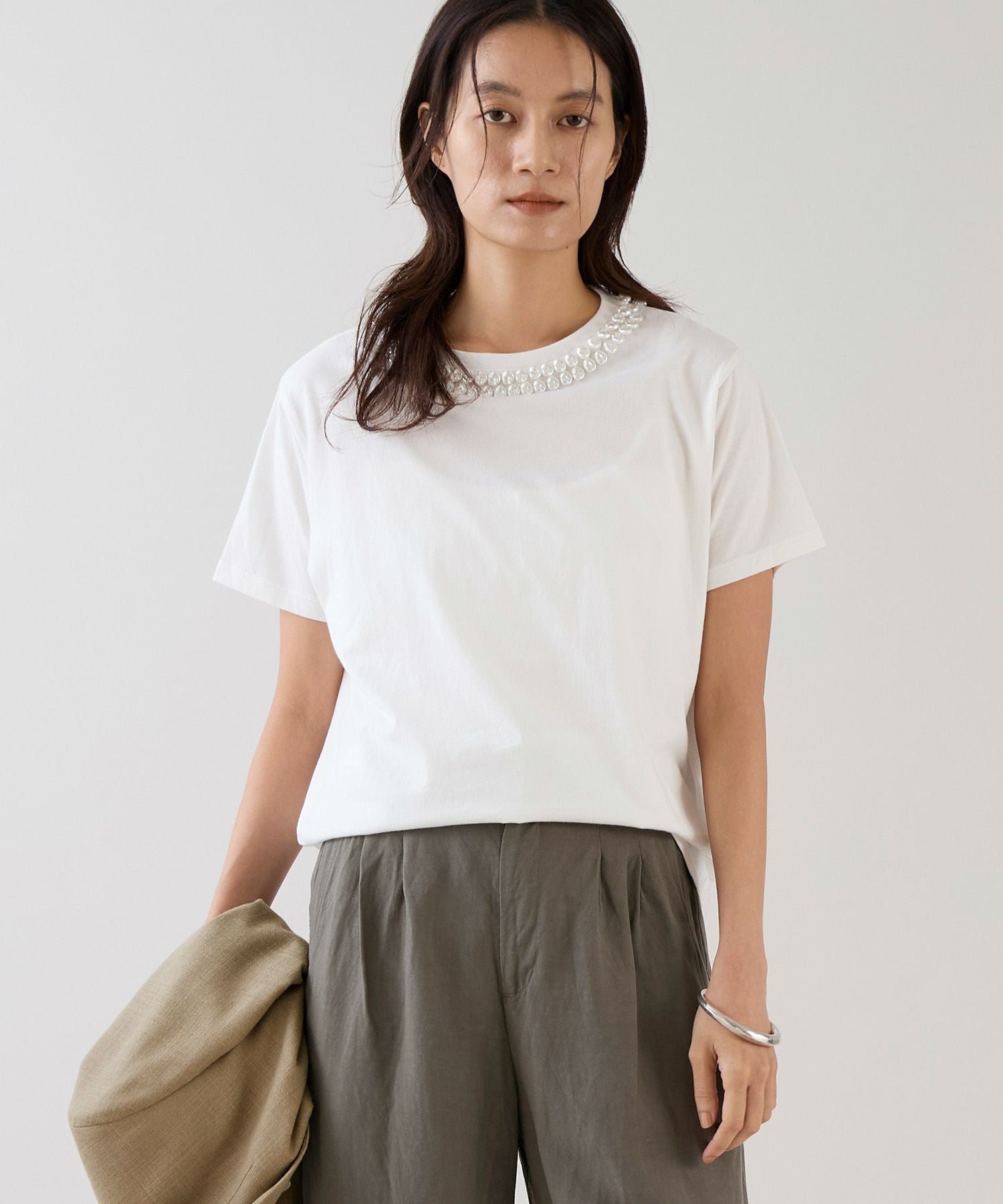 30%off]【marmors】pearl T-shirt | MICA&DEAL ONLINE STORE