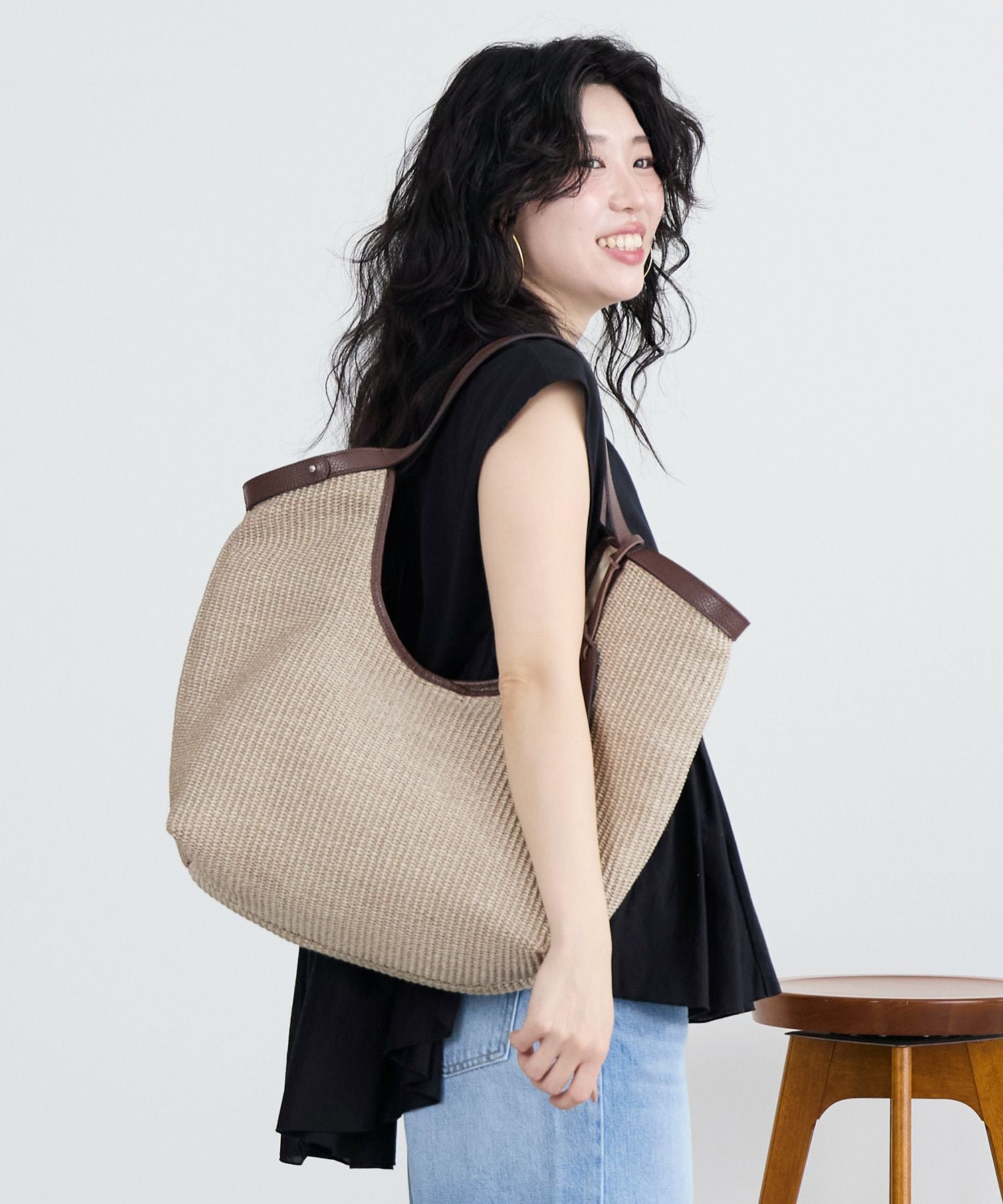 TIME SALE 40%off]【MARCO MASI】ラフィア風ハンドバッグ | MICA&DEAL