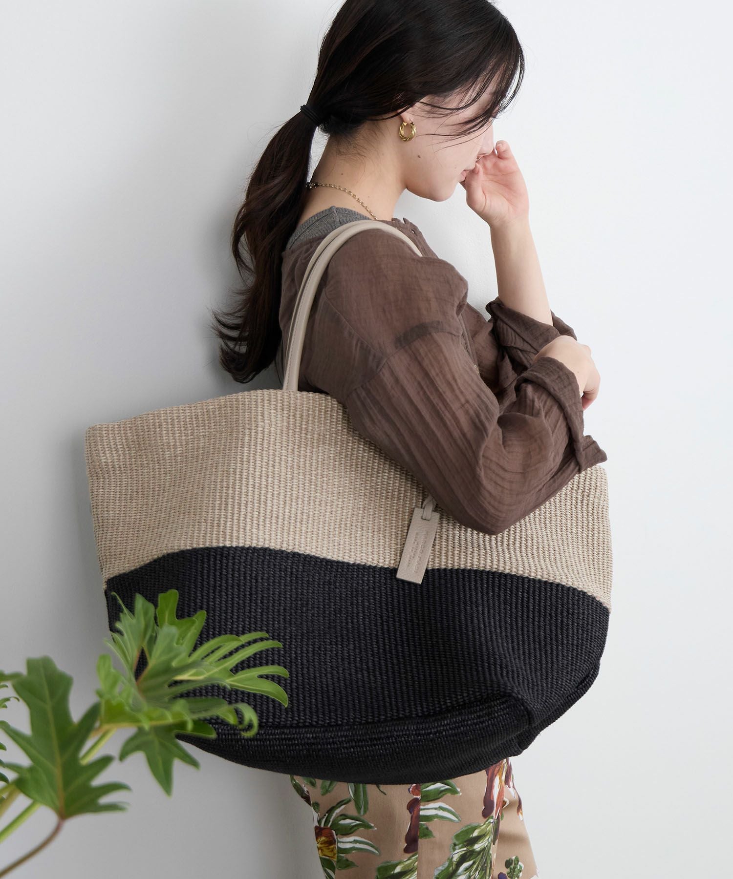 MARCO MASI】ラフィア風バイカラーバッグ | MICA&DEAL ONLINE STORE