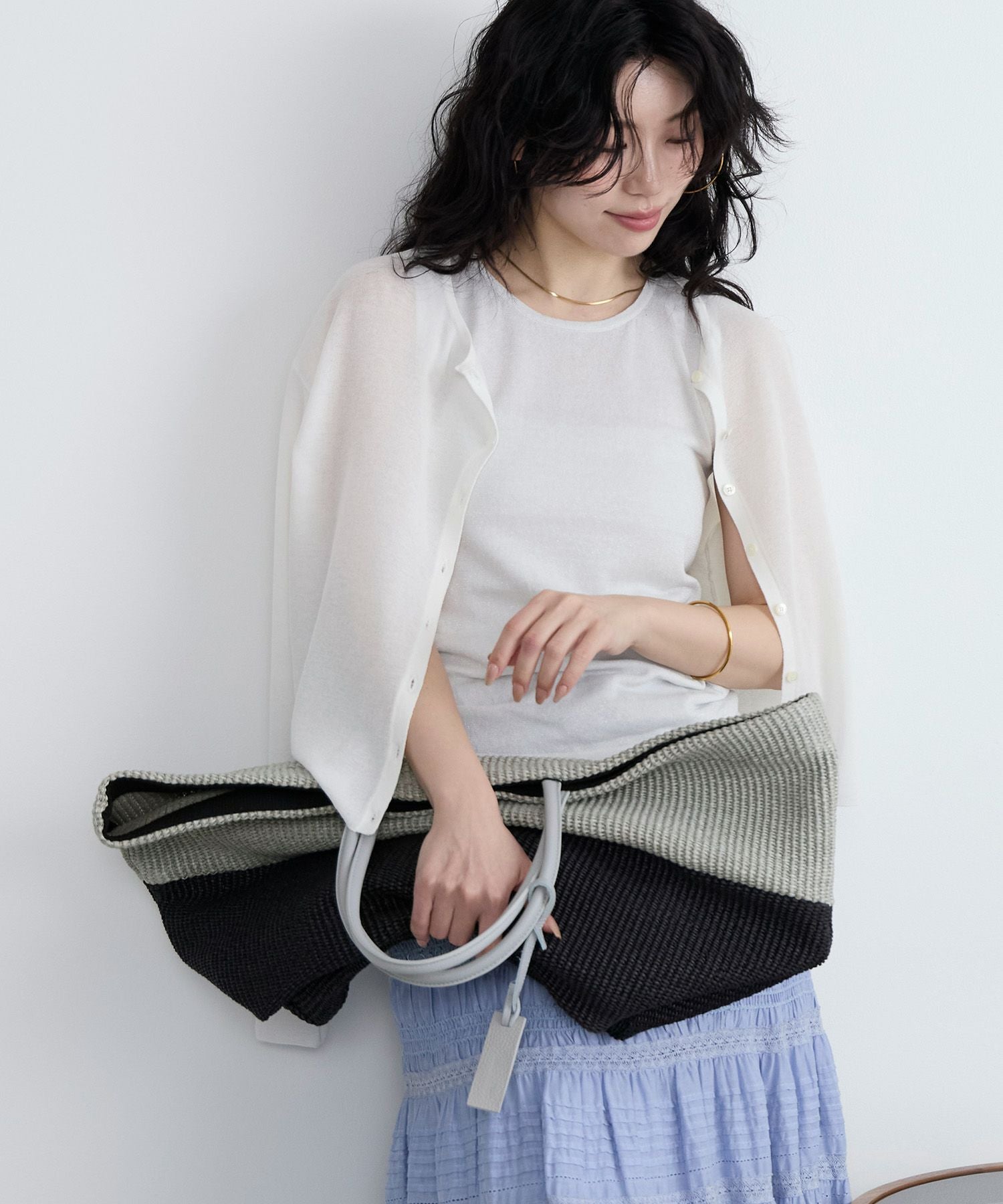MARCO MASI】ラフィア風バイカラーバッグ | MICA&DEAL ONLINE STORE