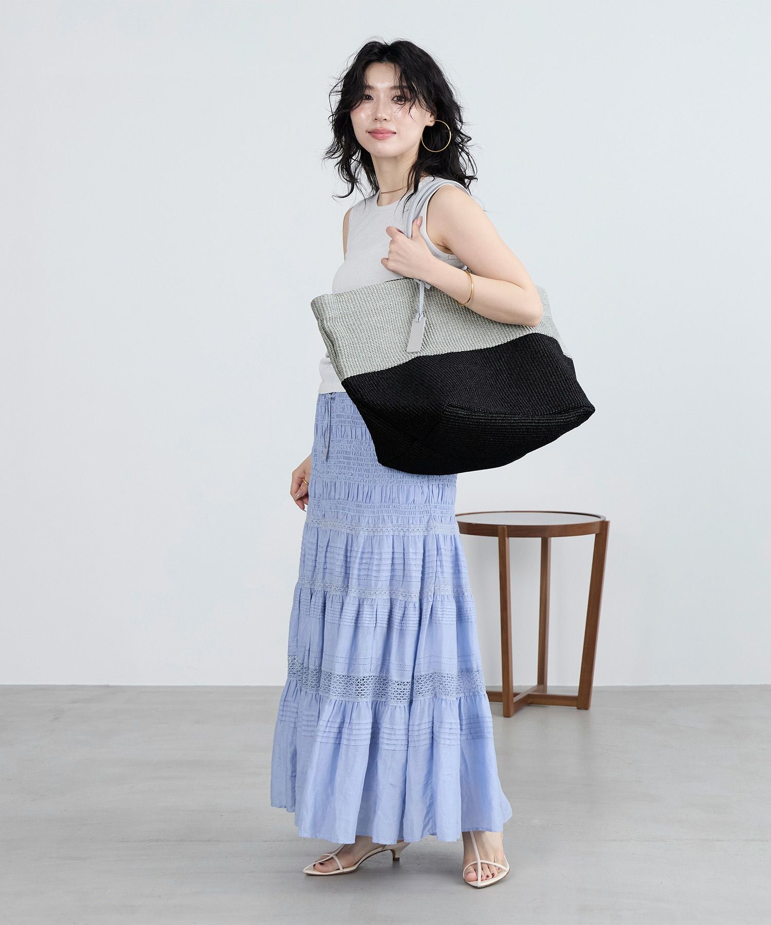 MARCO MASI】ラフィア風バイカラーバッグ | MICA&DEAL ONLINE STORE