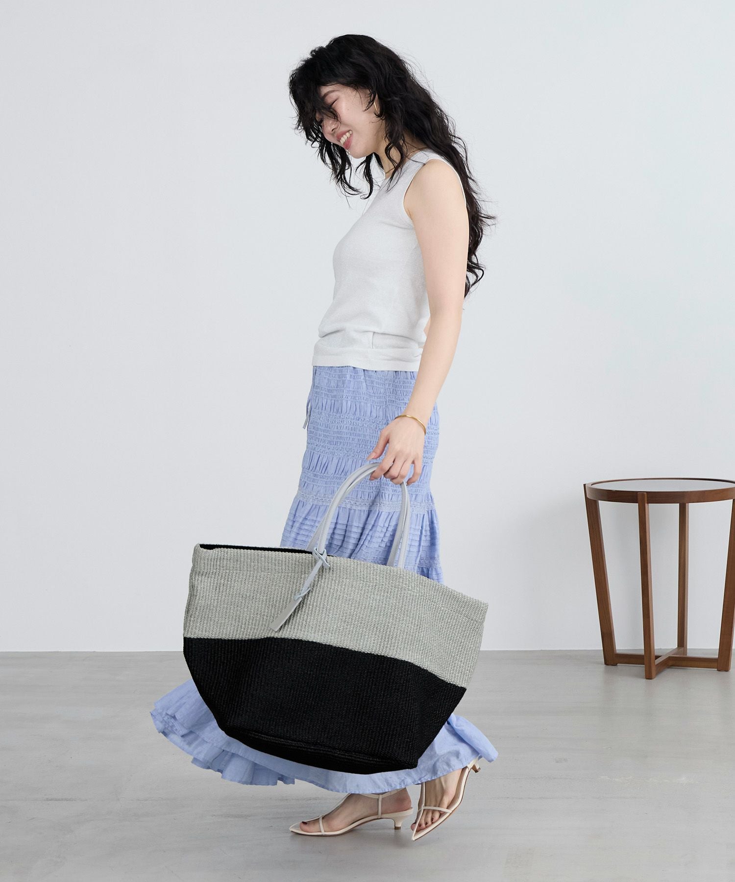 MARCO MASI】ラフィア風バイカラーバッグ | MICA&DEAL ONLINE STORE
