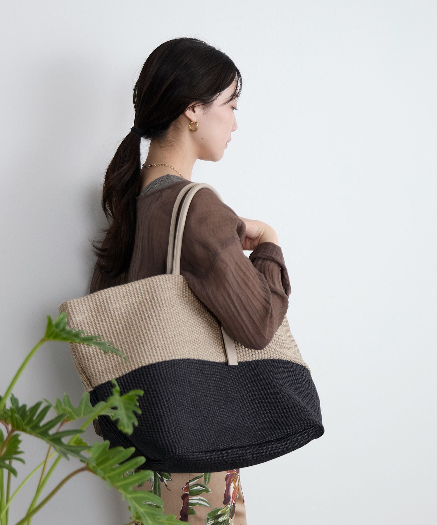 MARCO MASI】ラフィア風バイカラーバッグ | MICA&DEAL ONLINE STORE