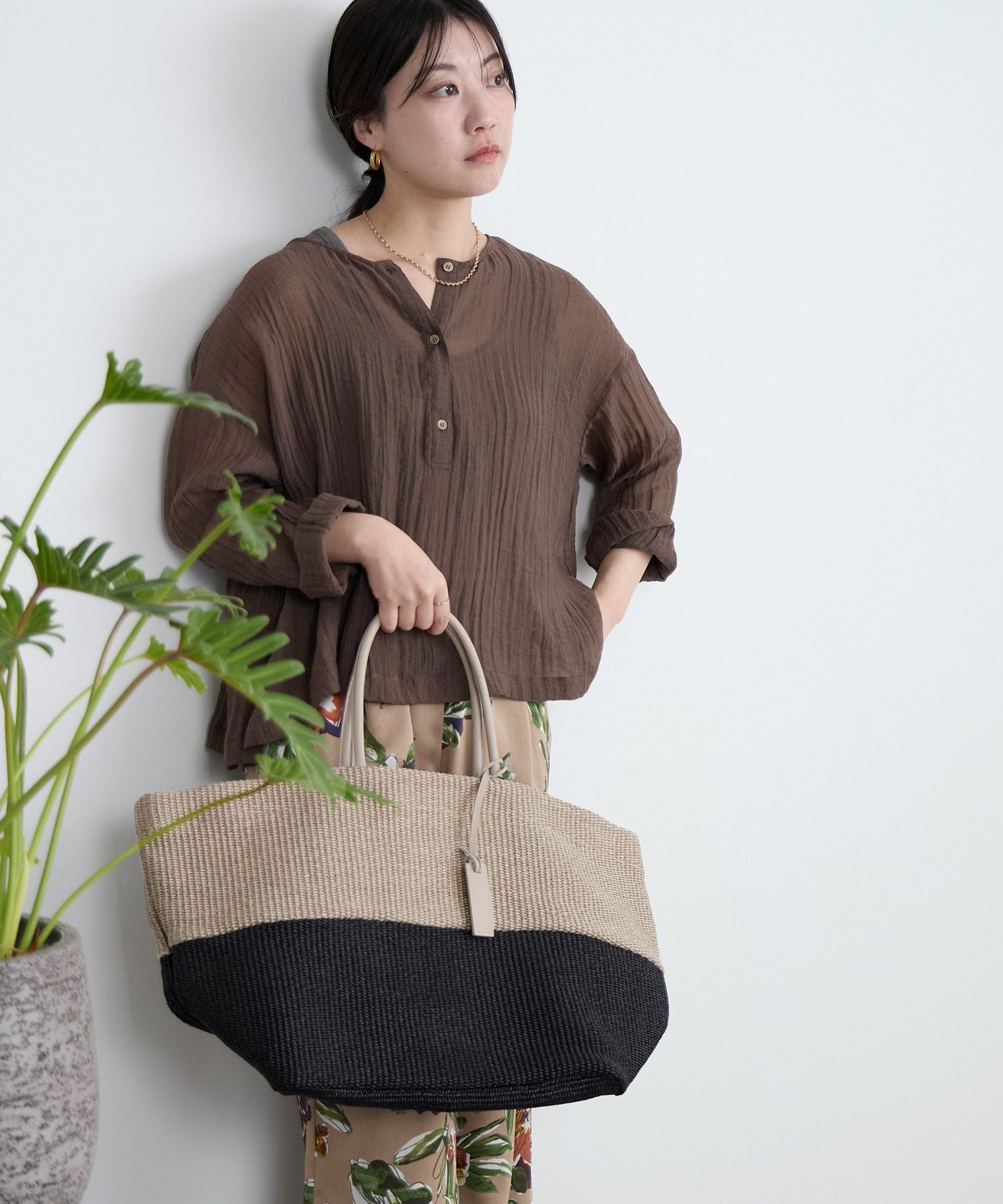 MARCO MASI】ラフィア風バイカラーバッグ | MICA&DEAL ONLINE STORE