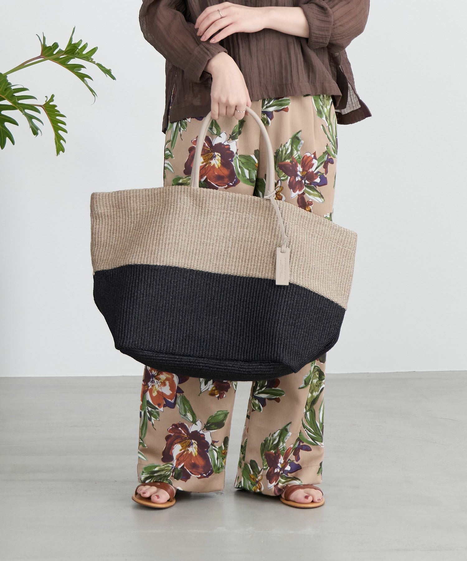 MARCO MASI】ラフィア風バイカラーバッグ | MICA&DEAL ONLINE STORE