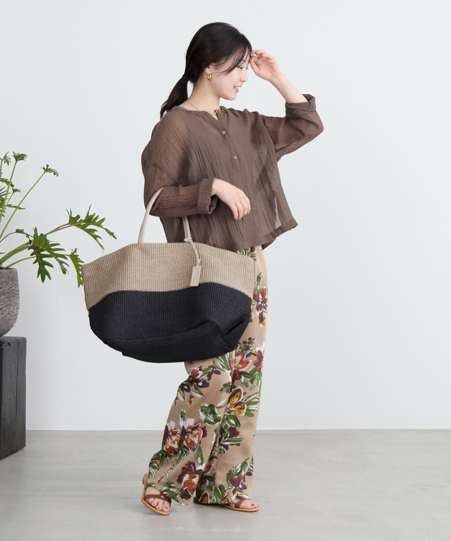 30%off]【MARCO MASI】ラフィア風バイカラーバッグ | MICA&DEAL ONLINE