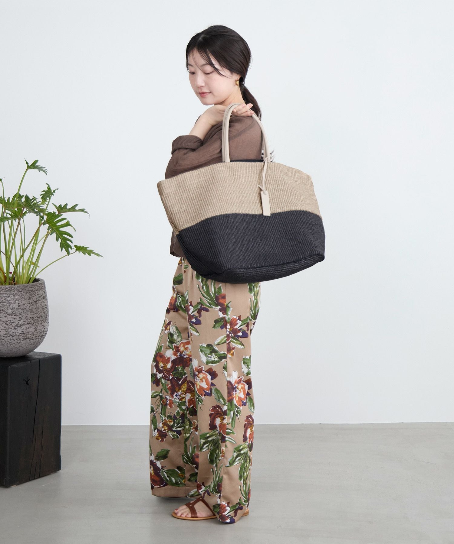 MARCO MASI】ラフィア風バイカラーバッグ | MICA&DEAL ONLINE STORE