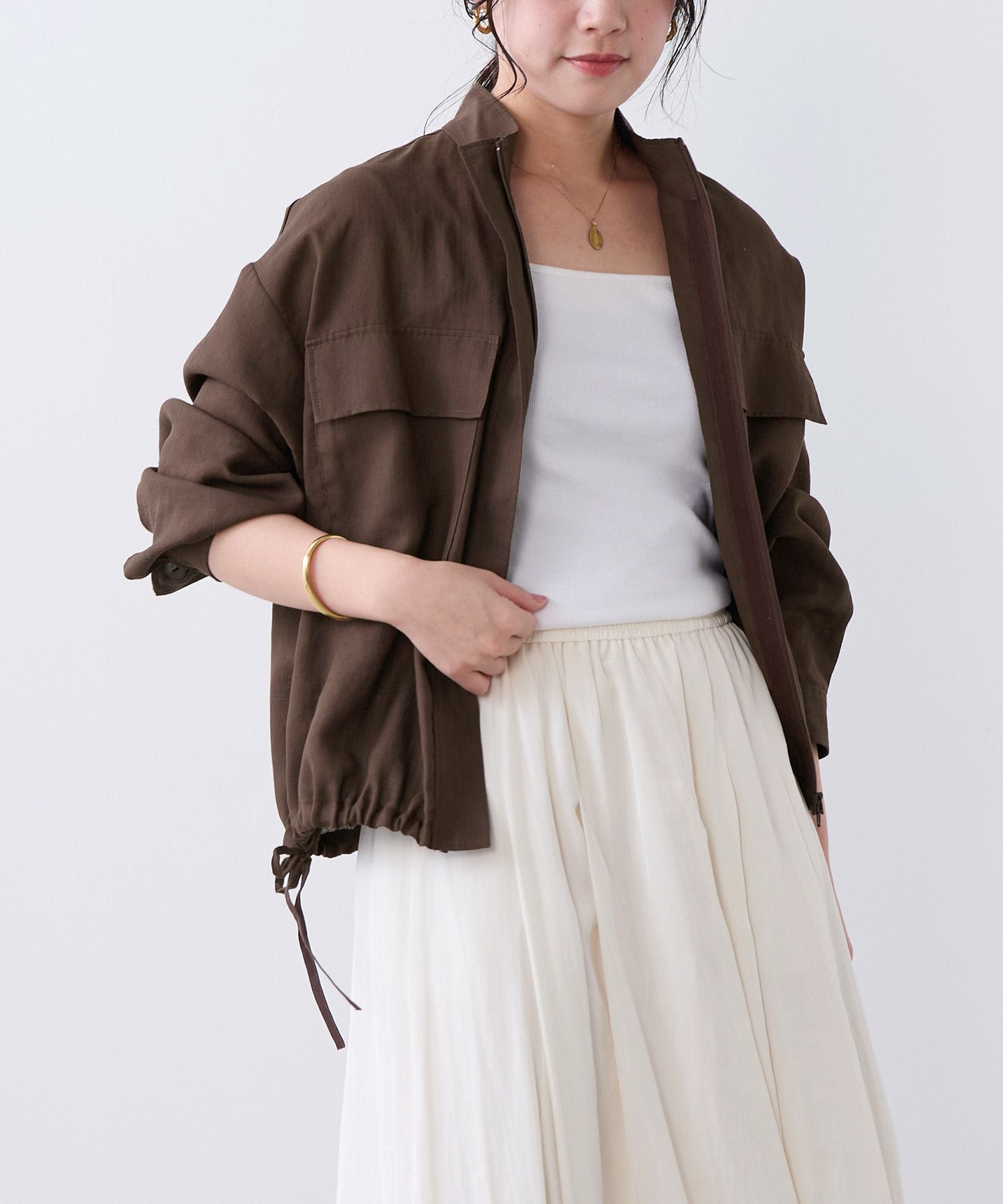 スタンドカラーシアーブルゾン | MICA&DEAL ONLINE STORE
