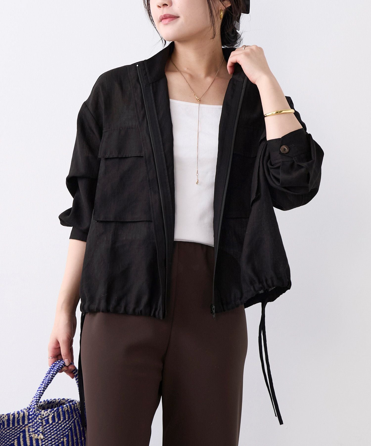 スタンドカラーシアーブルゾン | MICA&DEAL ONLINE STORE