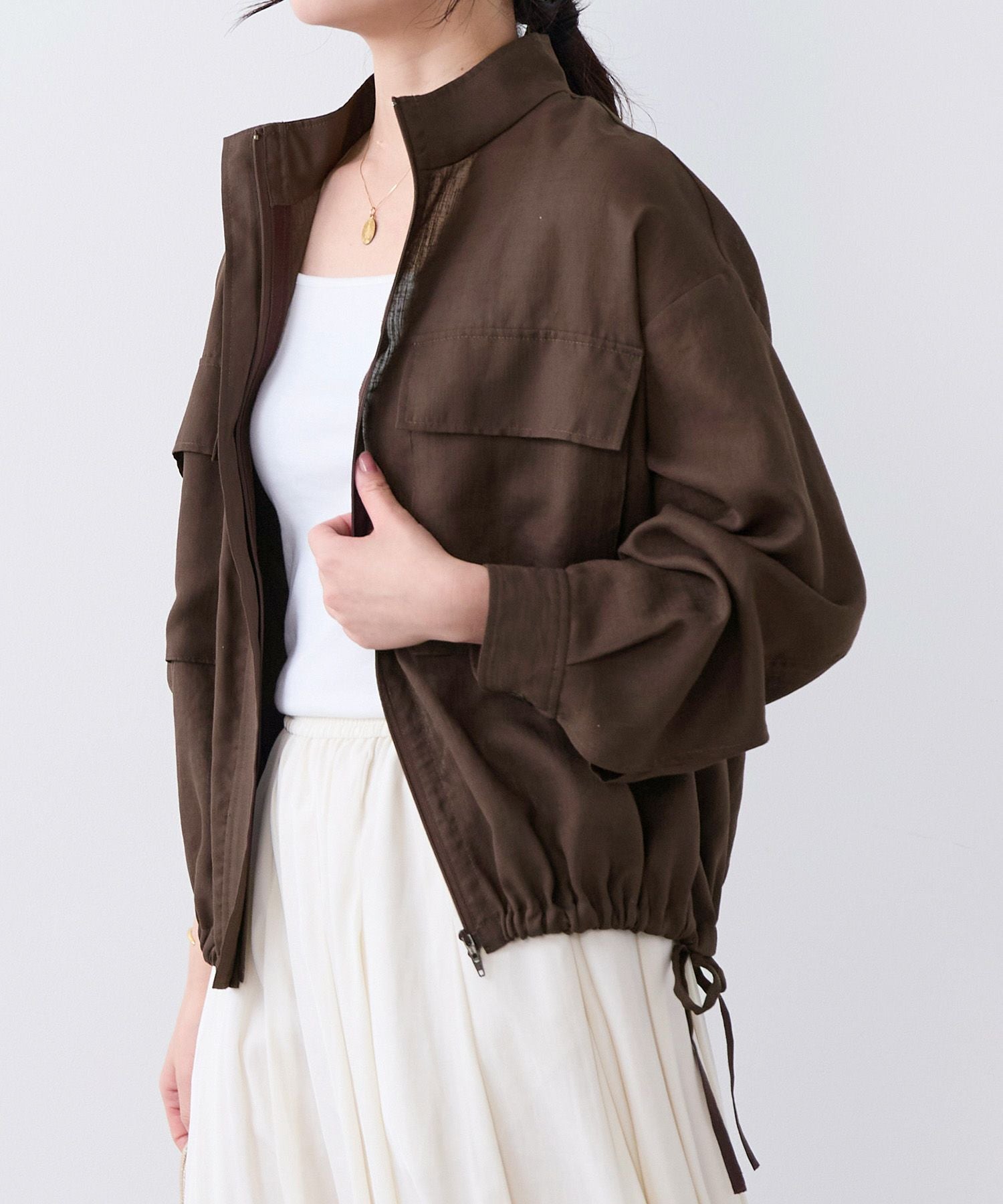 スタンドカラーシアーブルゾン | MICA&DEAL ONLINE STORE
