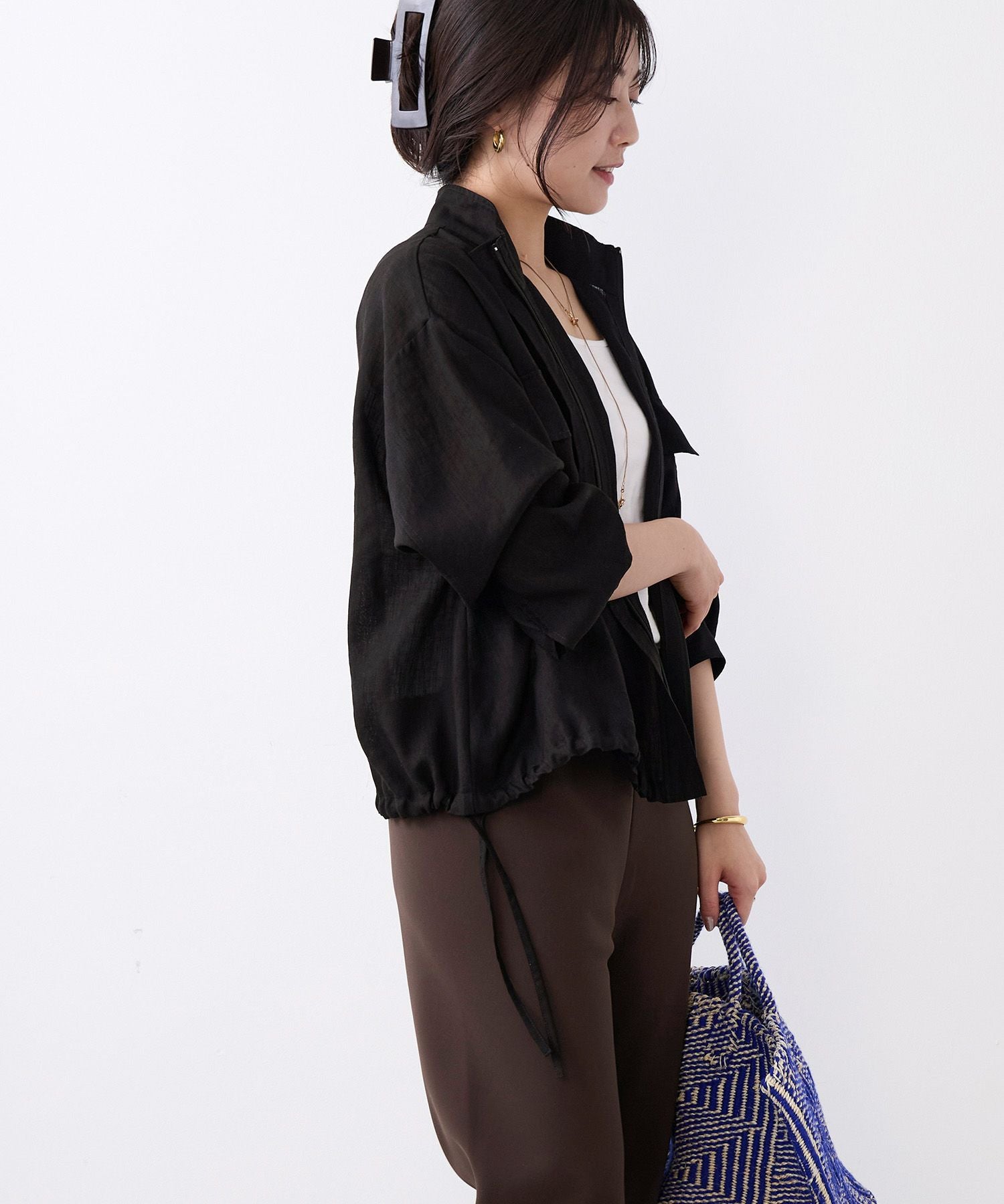 スタンドカラーシアーブルゾン | MICA&DEAL ONLINE STORE