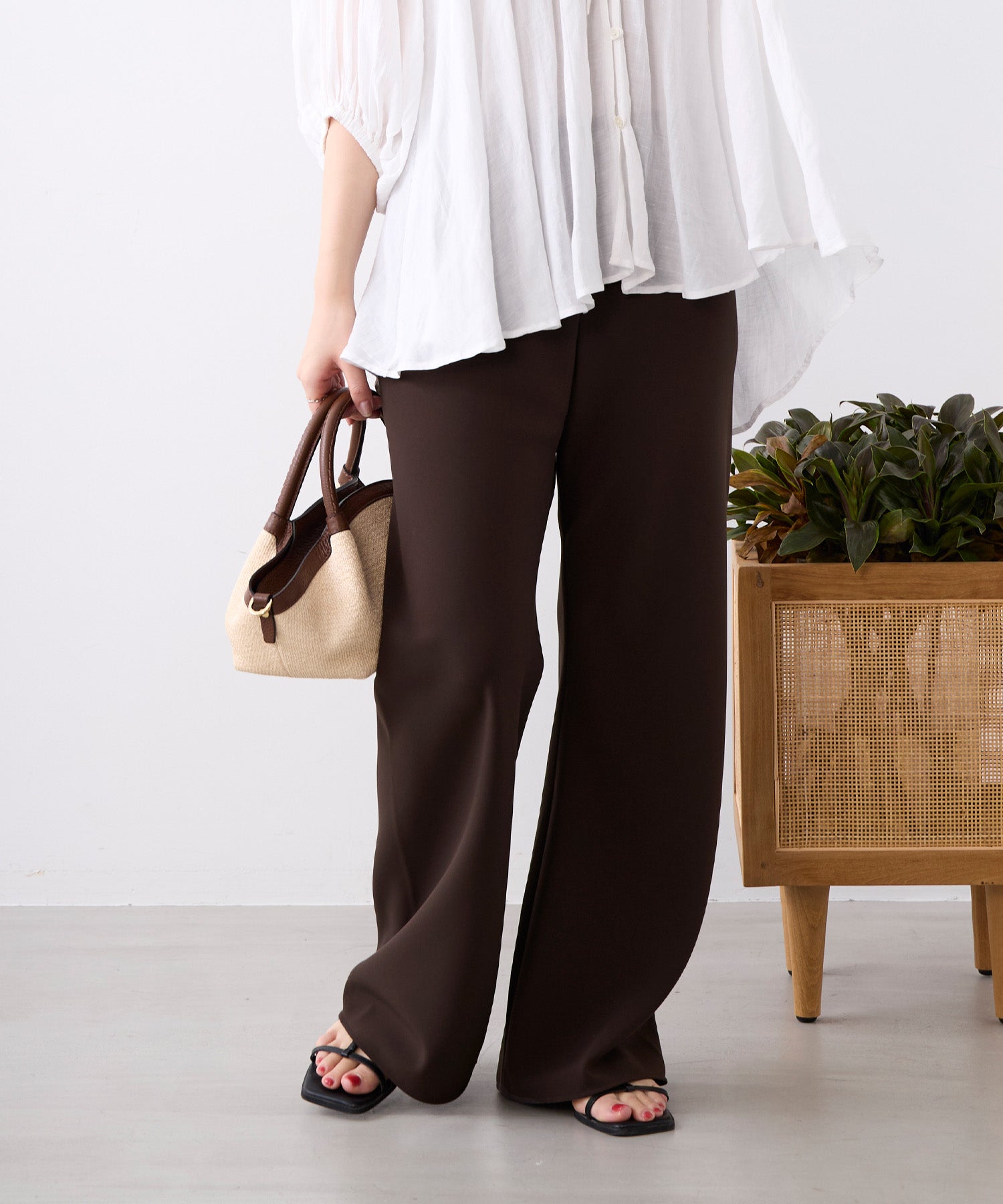 30%off]【Lisa Conte'】リバーシブルムートンバッグ-AZZURRA