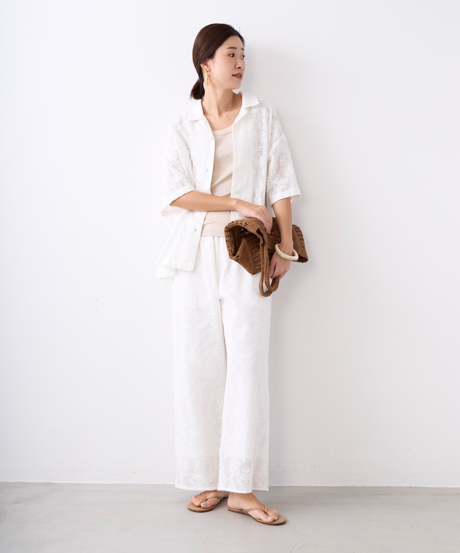 30%off]インドレースオープンカラーシャツ | MICA&DEAL ONLINE STORE