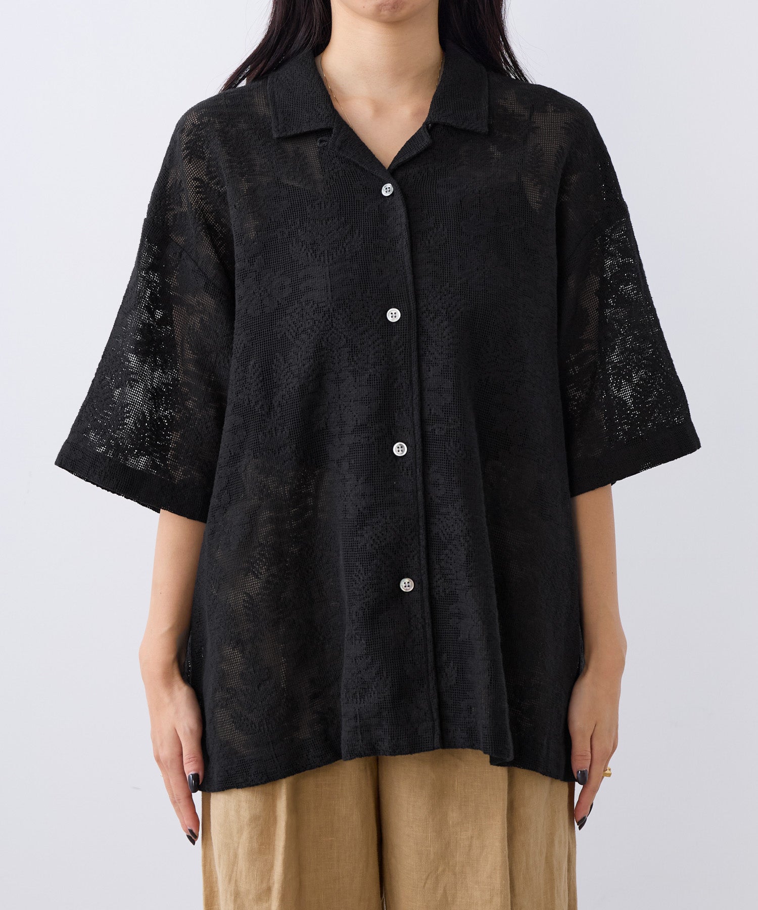 30%off]インドレースオープンカラーシャツ | MICA&DEAL ONLINE STORE
