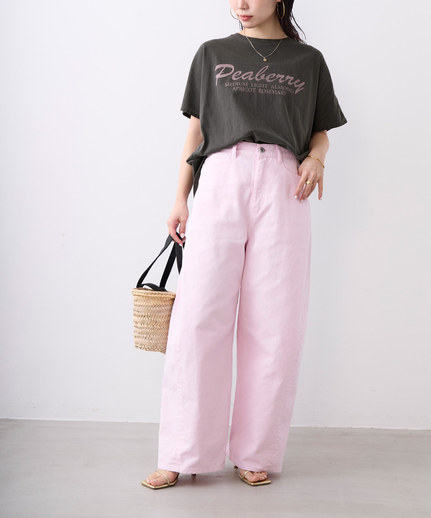 ツイストカラーデニムコクーンパンツ | MICA&DEAL ONLINE STORE
