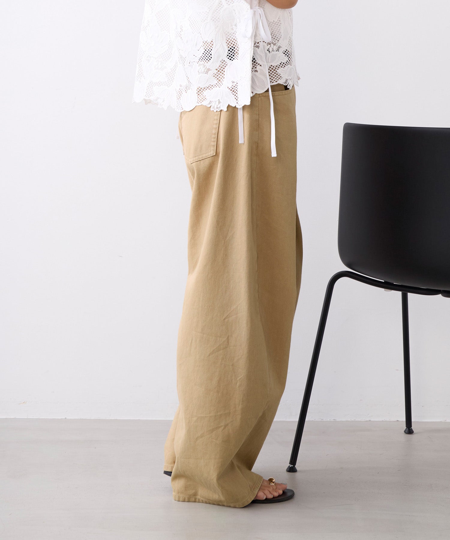 ツイストカラーデニムコクーンパンツ | MICA&DEAL ONLINE STORE