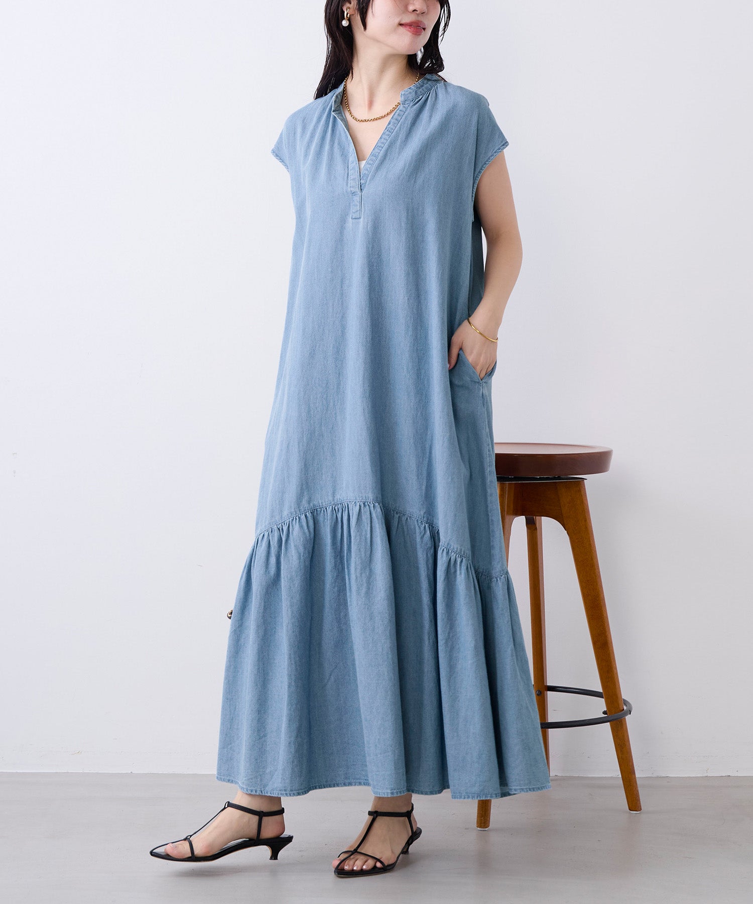 スキッパーデニムワンピース | MICA&DEAL ONLINE STORE