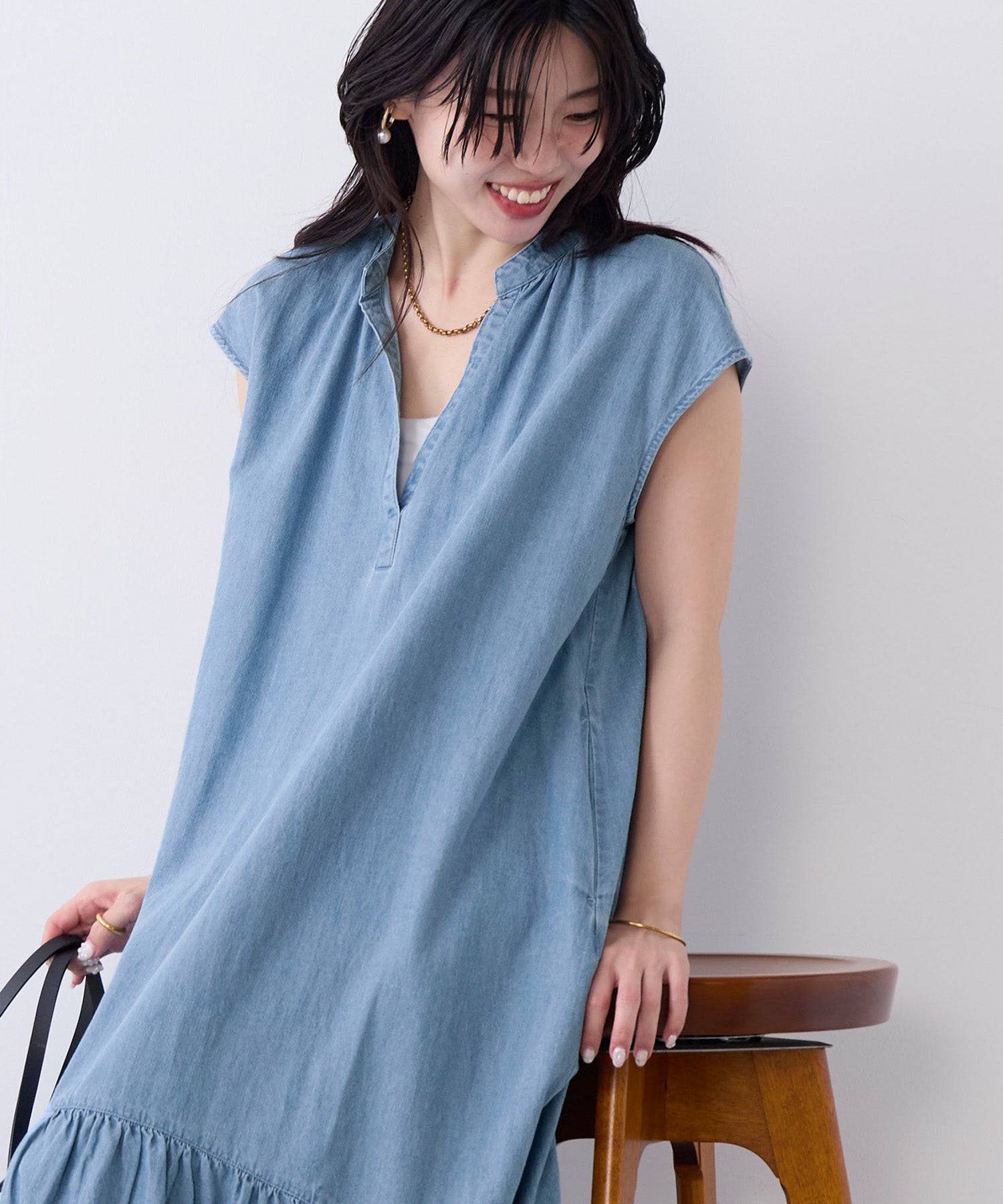 スキッパーデニムワンピース | MICA&DEAL ONLINE STORE