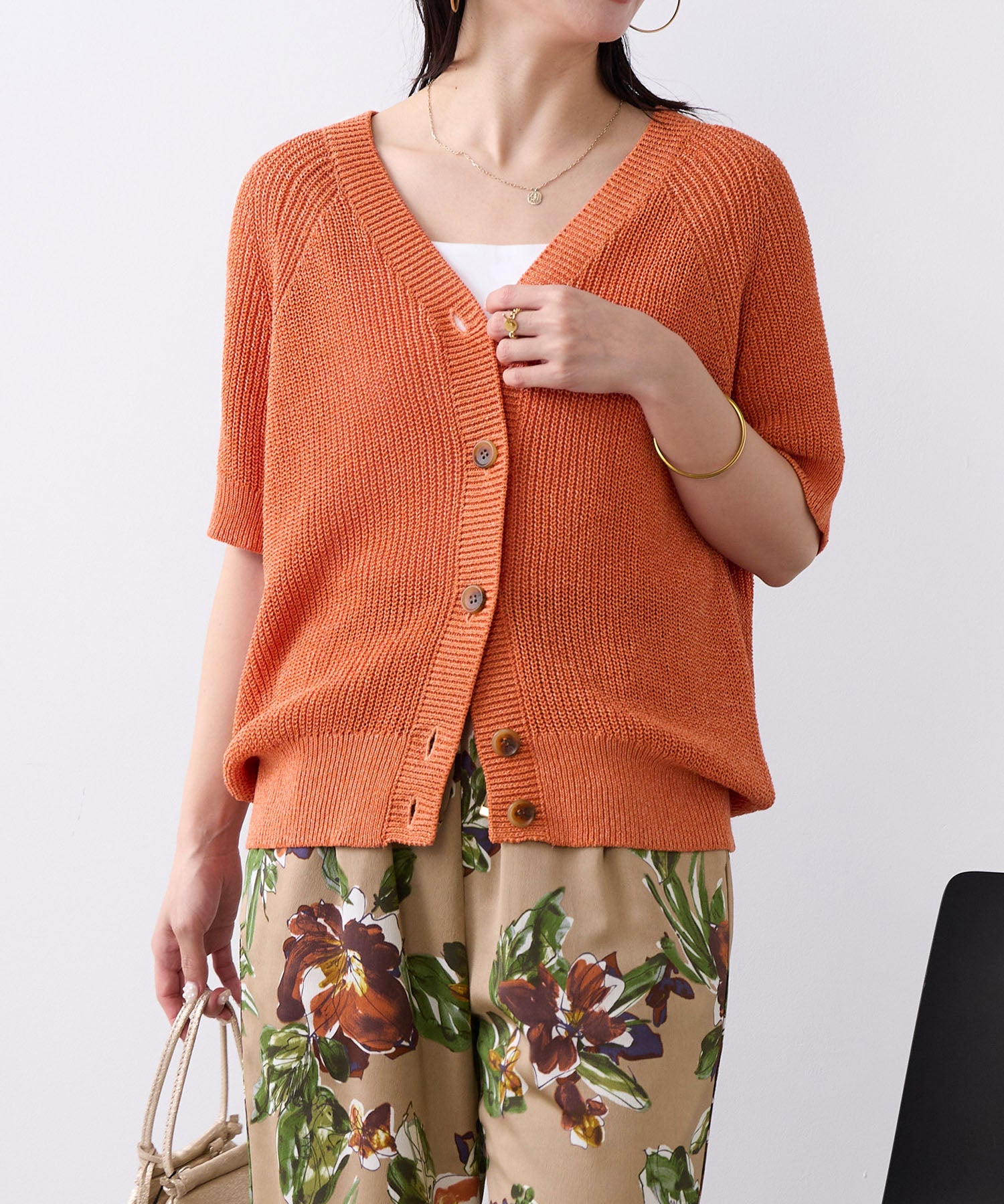 ペーパーヤーンニットカーディガン | MICA&DEAL ONLINE STORE