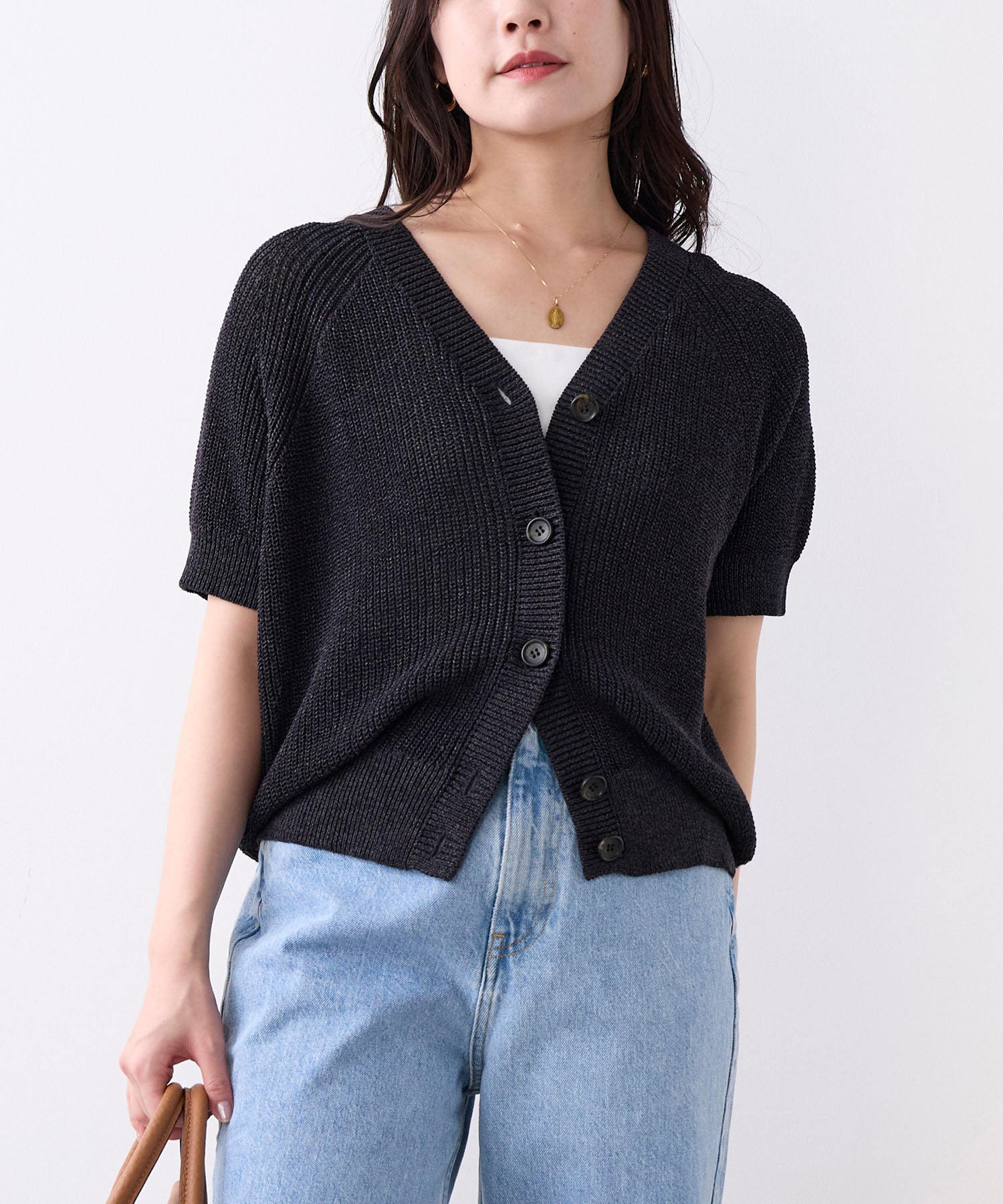 ペーパーヤーンニットカーディガン | MICA&DEAL ONLINE STORE