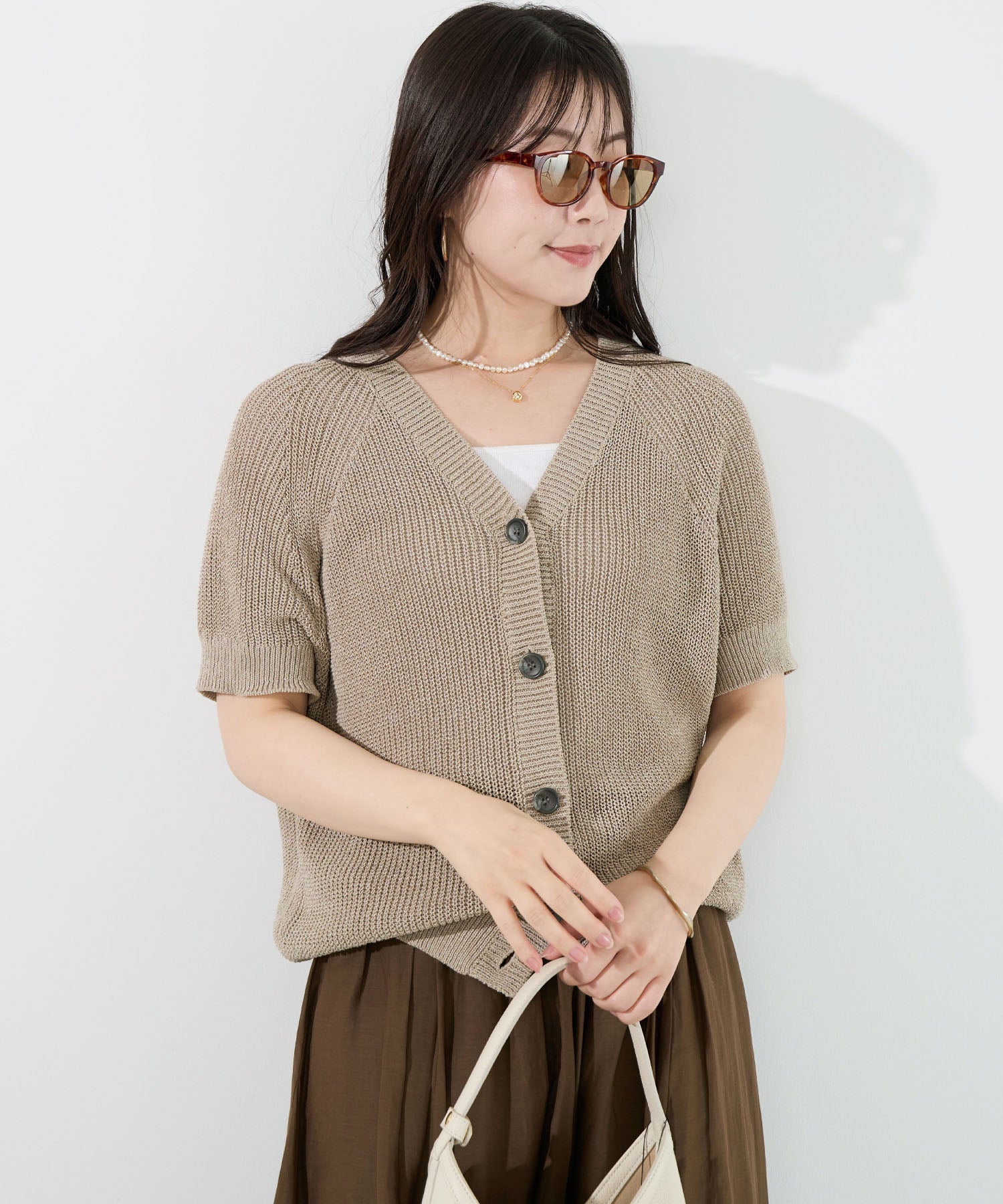 ペーパーヤーンニットカーディガン | MICA&DEAL ONLINE STORE