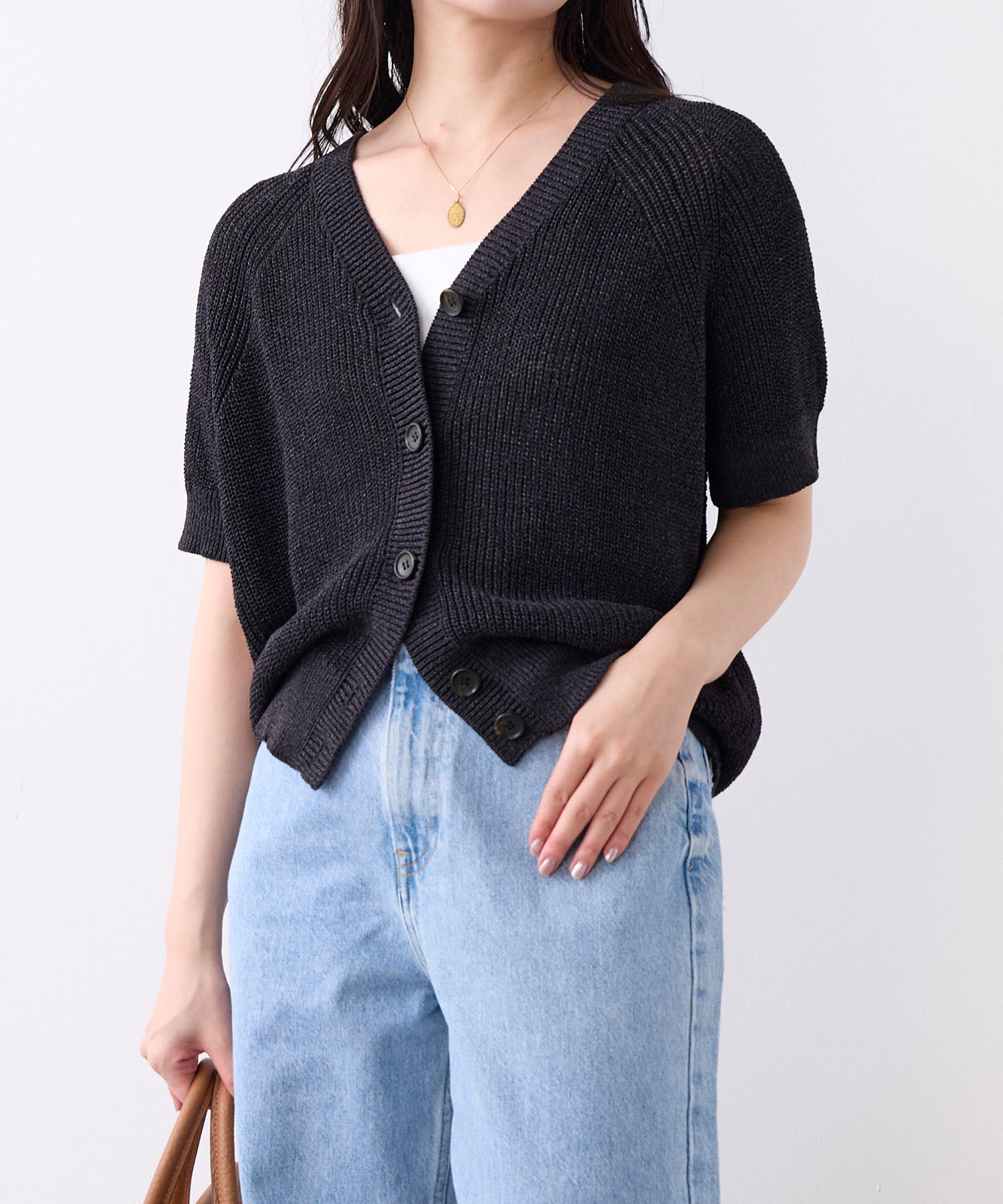 ペーパーヤーンニットカーディガン | MICA&DEAL ONLINE STORE