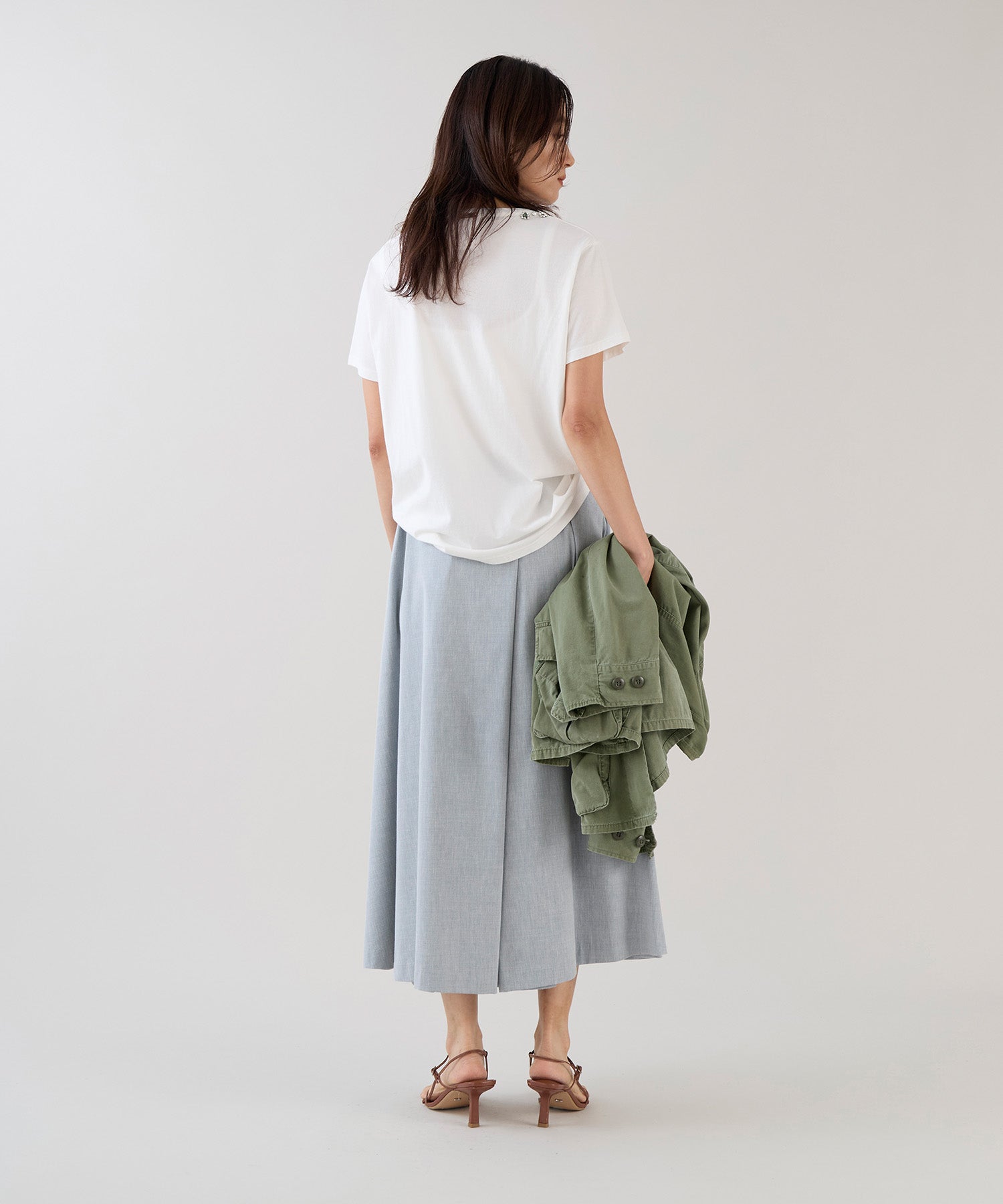 marmors】tuck flare skirt | MICA&DEAL ONLINE STORE